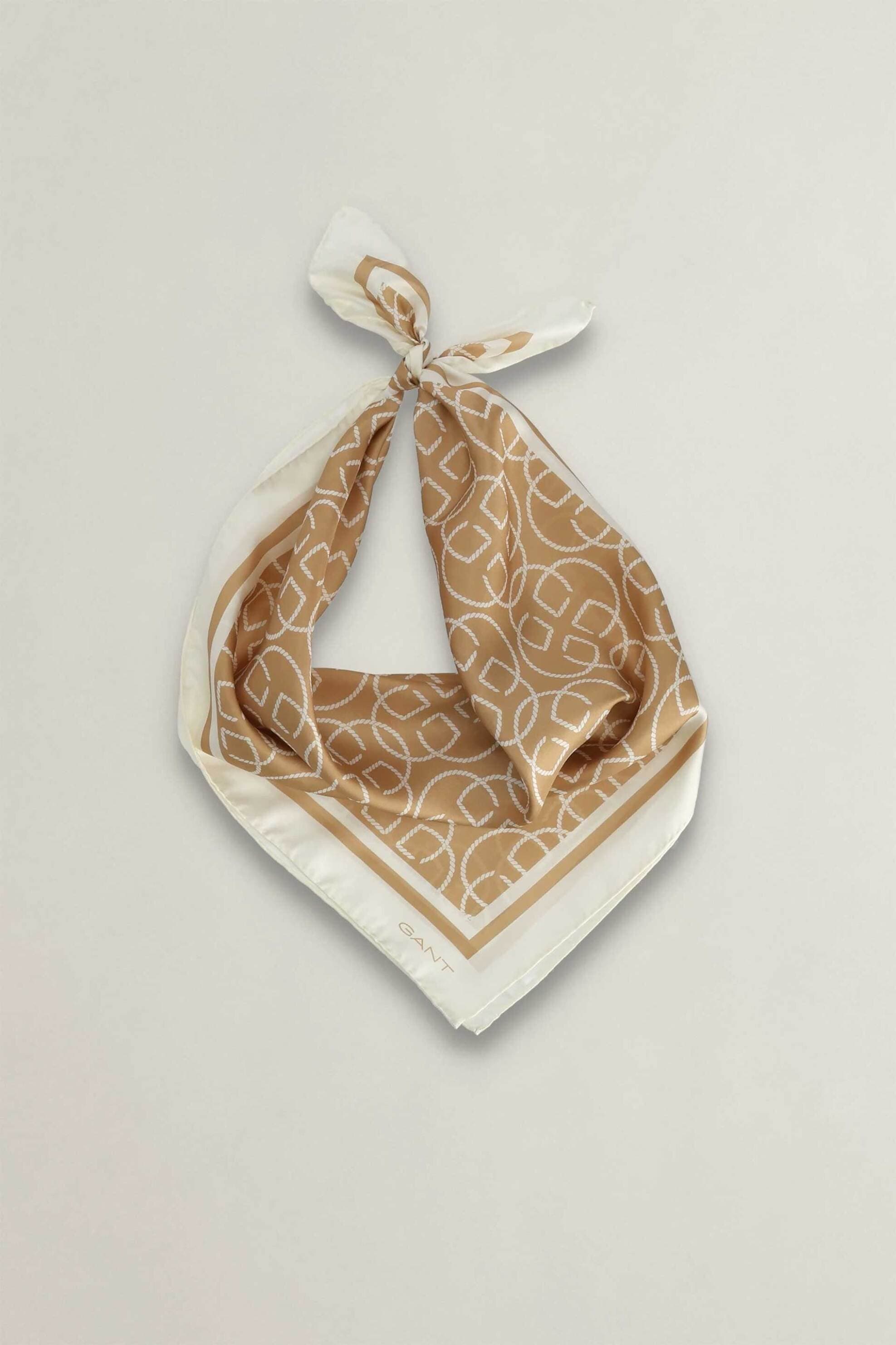 Gant γυναικείο μεταξωτό φουλάρι με monogram