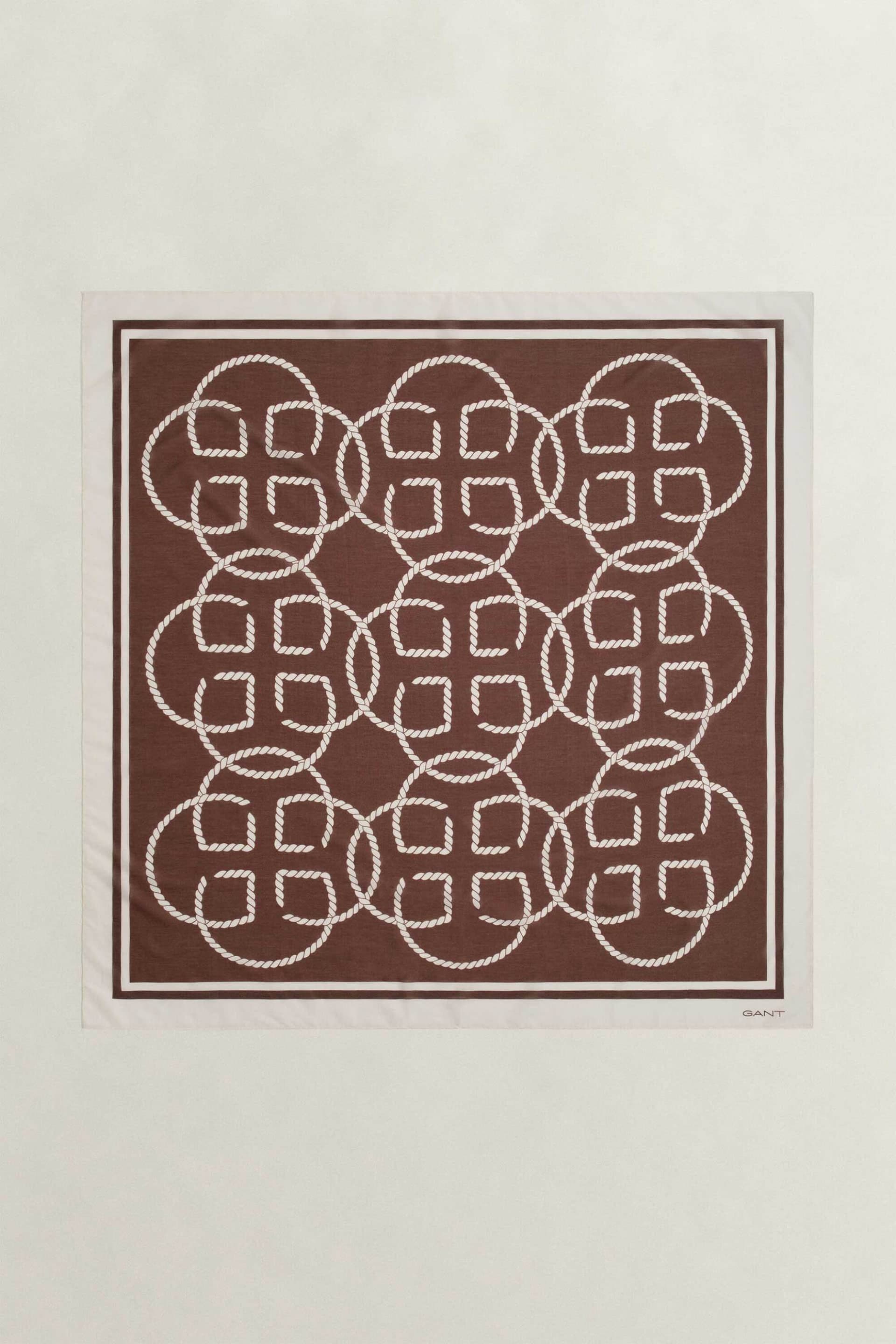 Gant γυναικείο φουλάρι με monogram | ONE SIZE