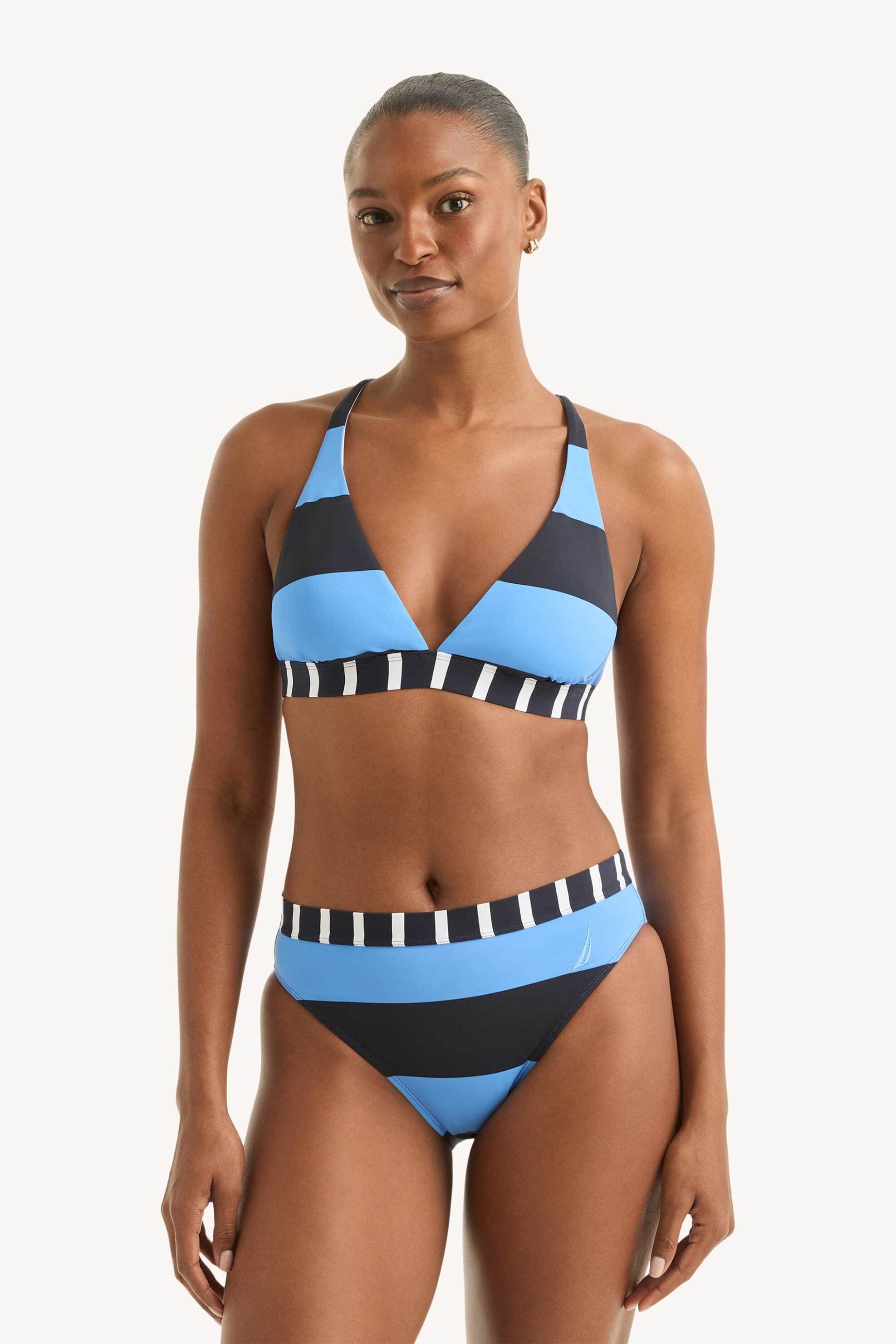 Nautica γυναικείο μαγιό μπικίνι τοπ triangle με ριγέ σχέδιο