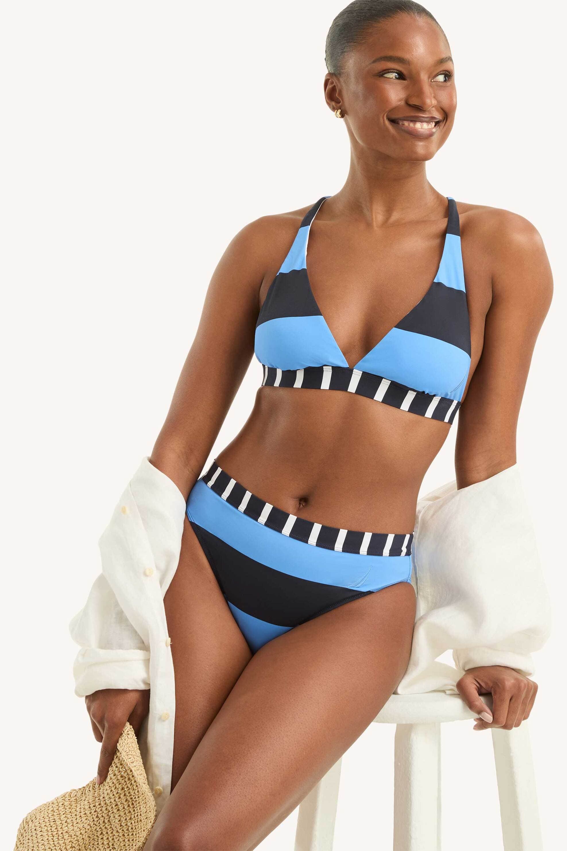 Nautica γυναικείο μαγιό μπικίνι σλιπ με ριγέ σχέδιο