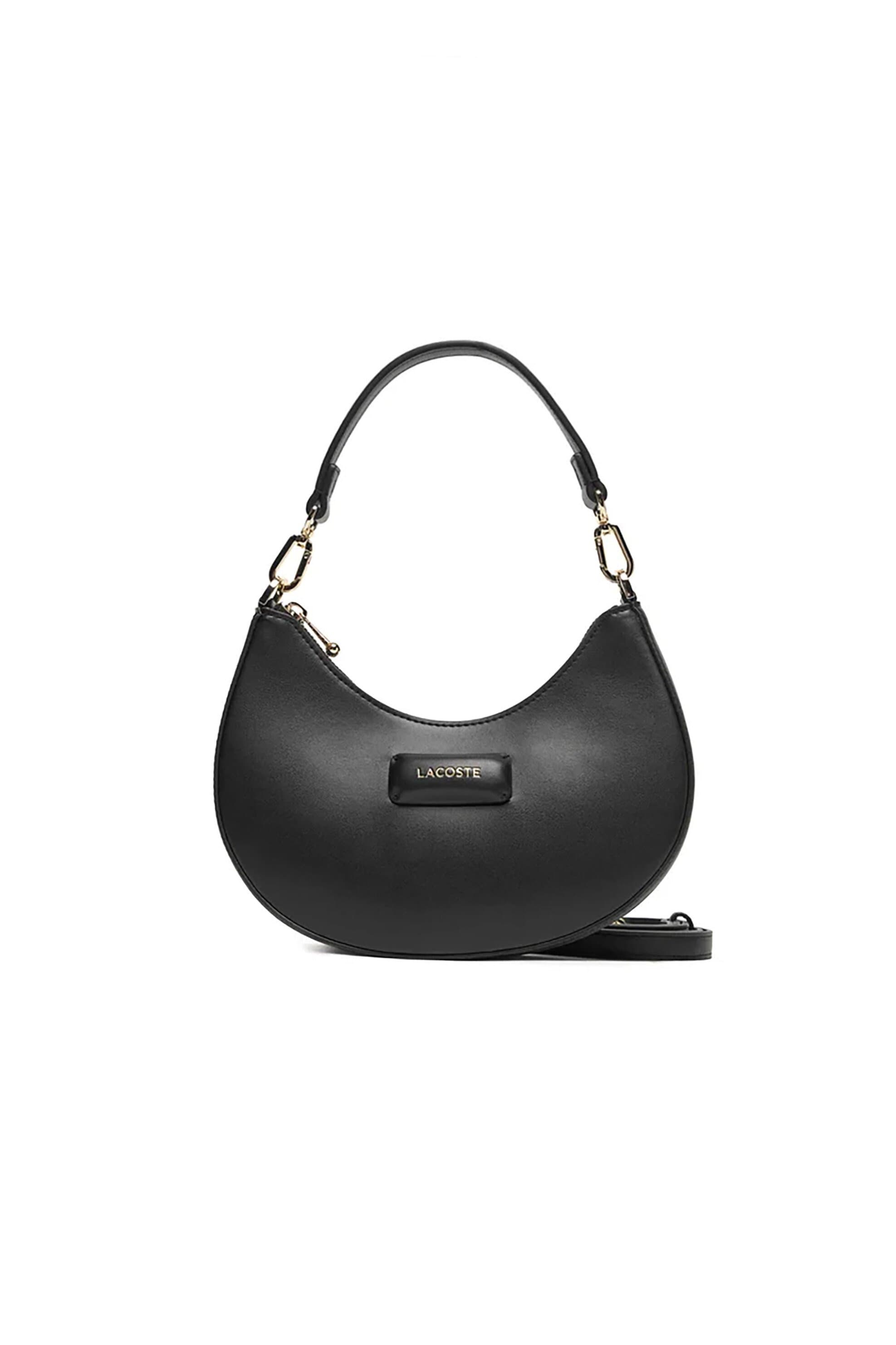 Lacoste γυναικεία τσάντα ώμου μονόχρωμη με ανάγλυφο λογότυπο | ONE SIZE