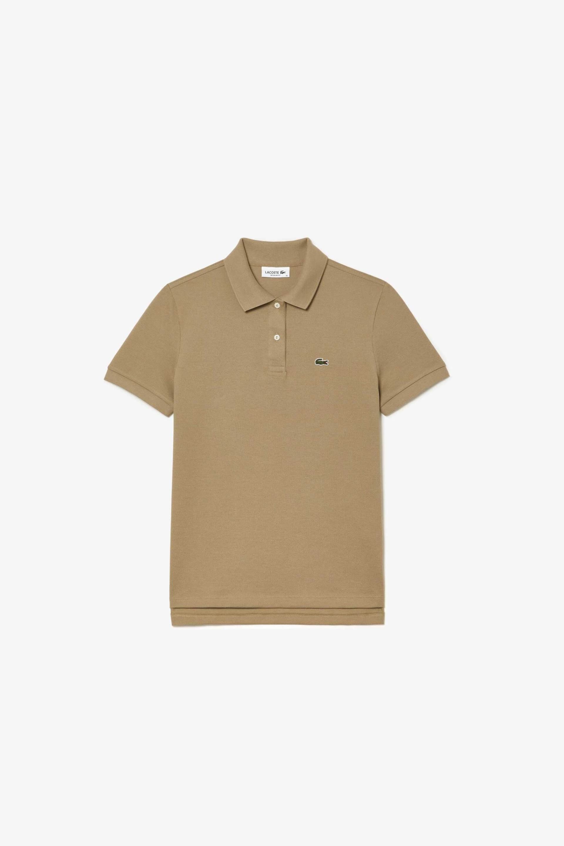 Lacoste γυναικεία μπλούζα πόλο πικέ κοντομάνικη με κεντημένο λογότυπο Regular Fit