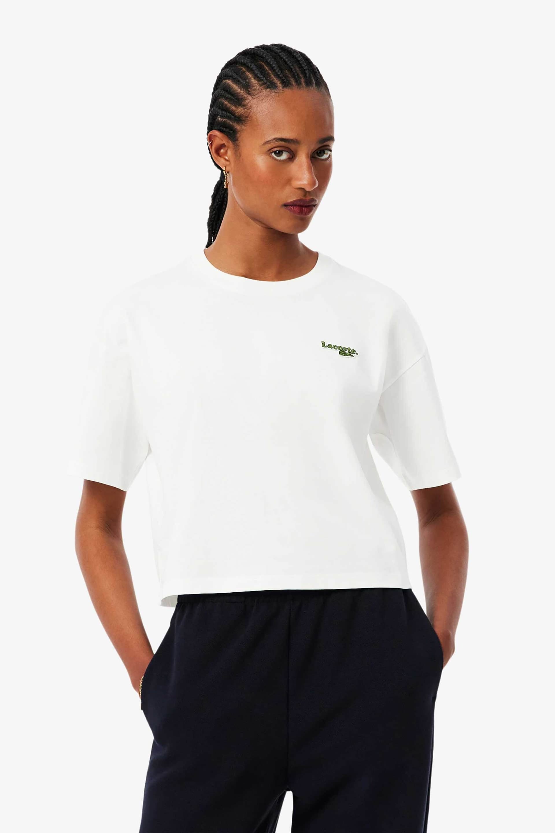 Lacoste γυναικείο T-shirt με κεντημένο λογότυπο Relaxed Fit
