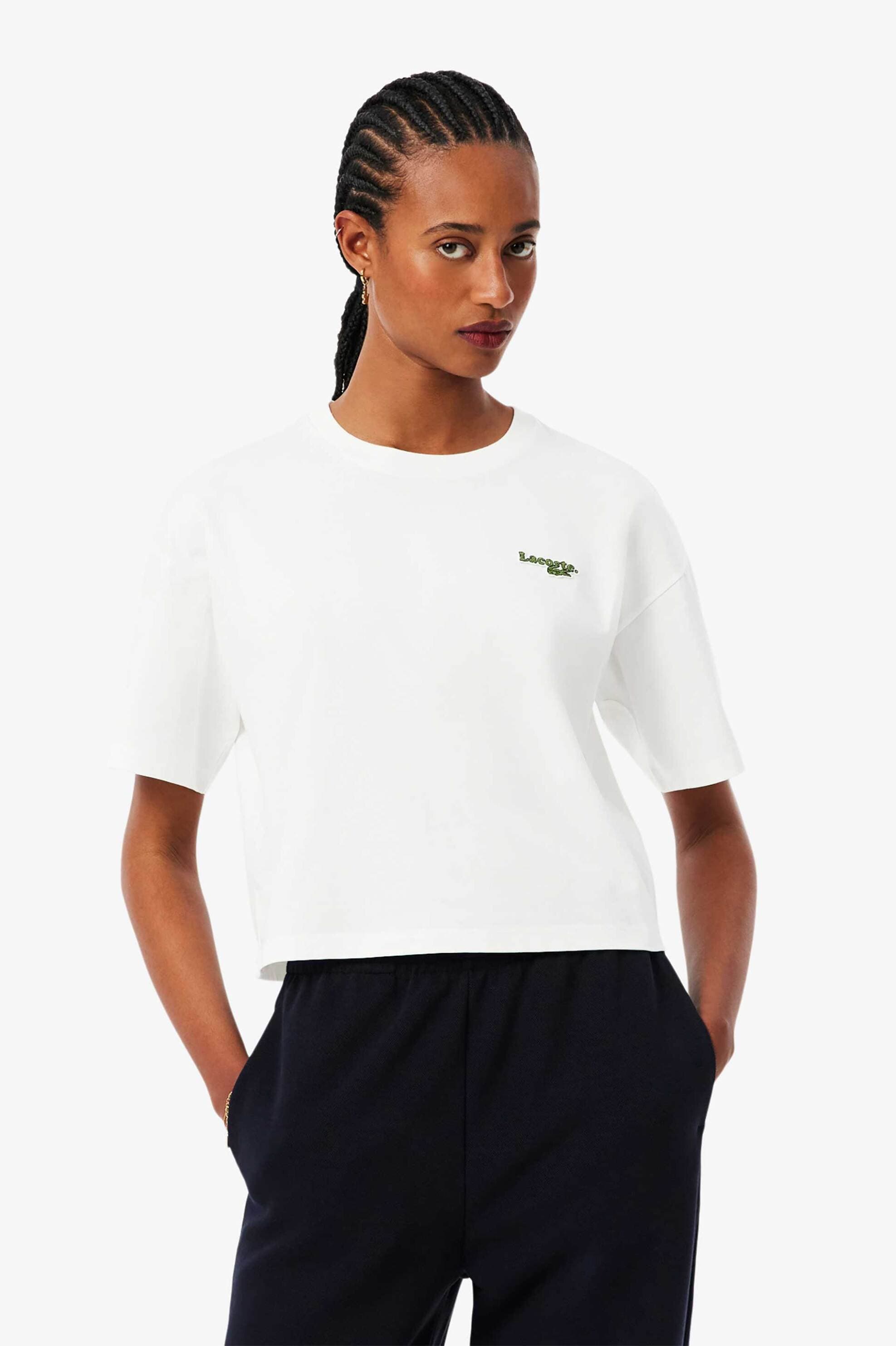 Lacoste γυναικείο T-shirt με κεντημένο λογότυπο Relaxed Fit