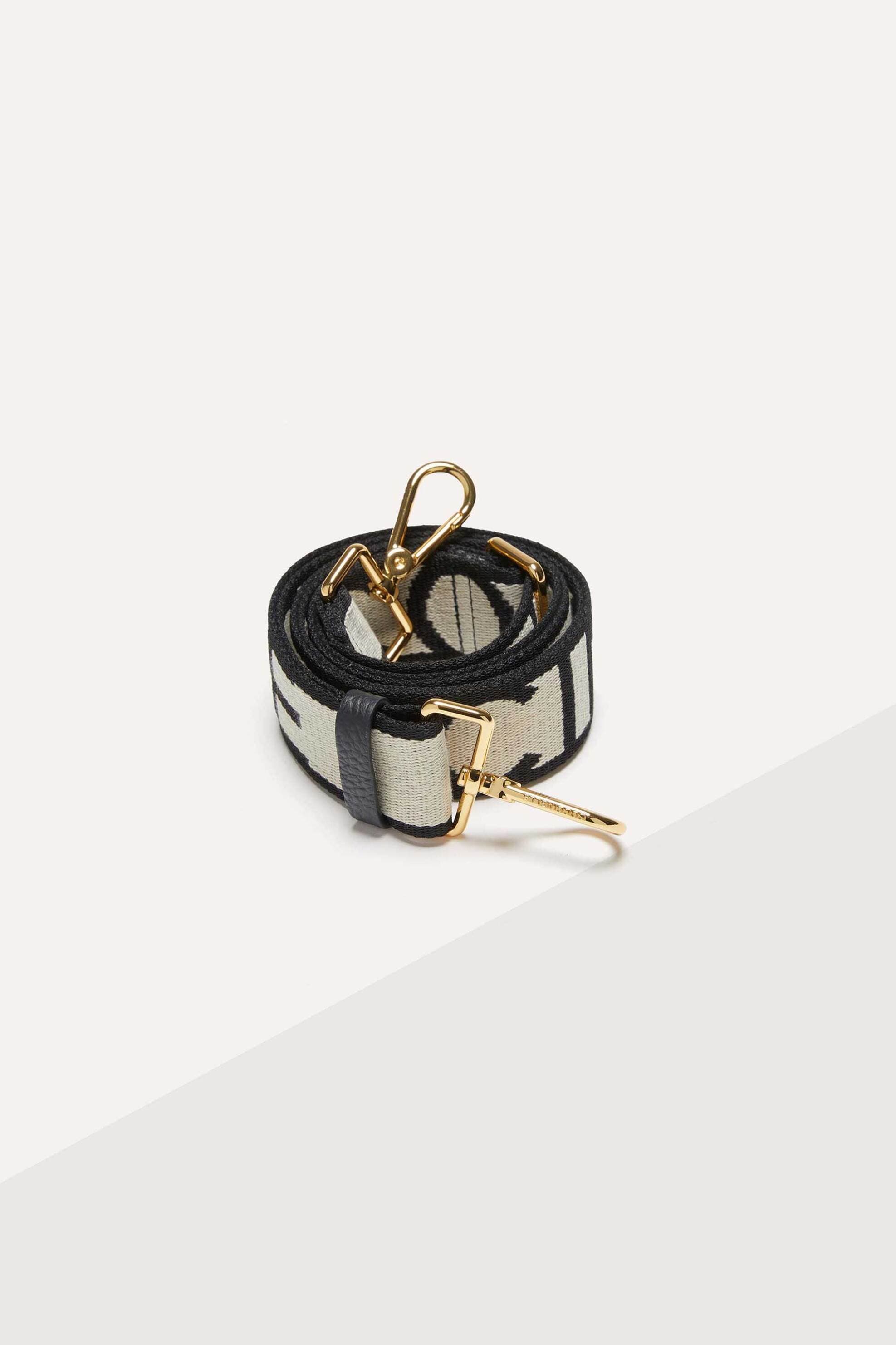 Coccinelle ιμάντας τσάντας ρυθμιζόμενος με contrast logo print και δερμάτινη θηλιά | ONE SIZE