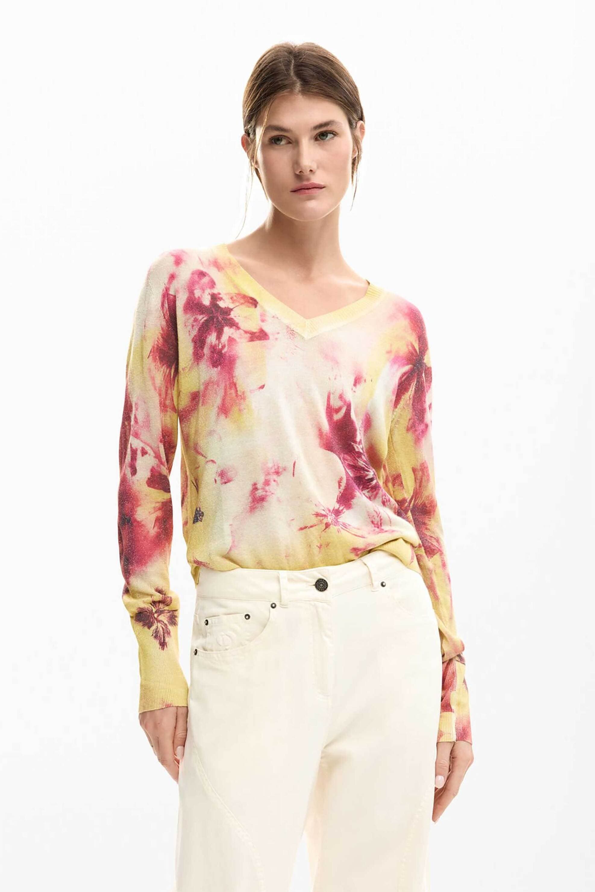 Desigual γυναικεία μπλούζα με floral print Regular Fit "Minsk"