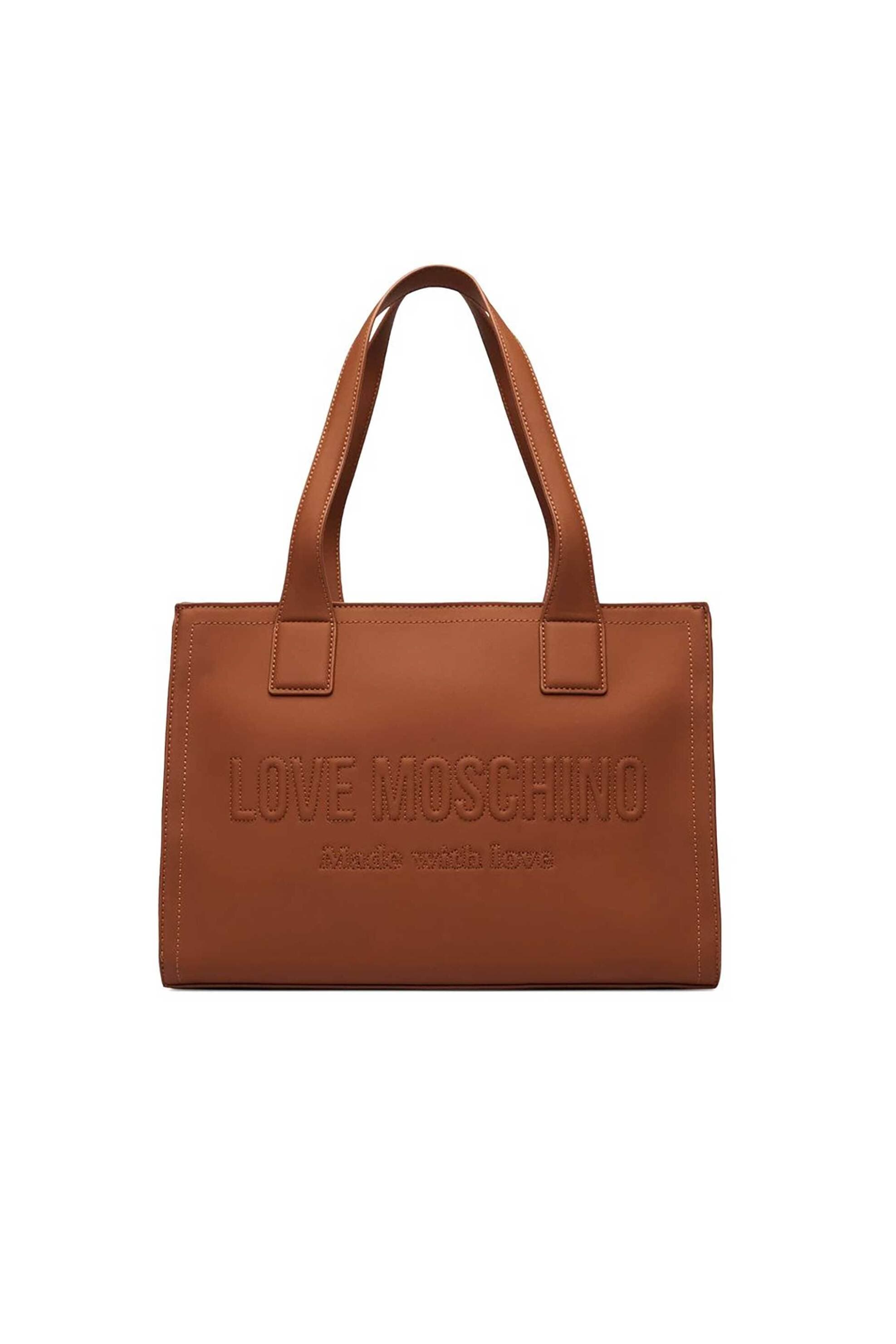 Love Moschino γυναικεία τσάντα ώμου με ανάγλυφο λογότυπο