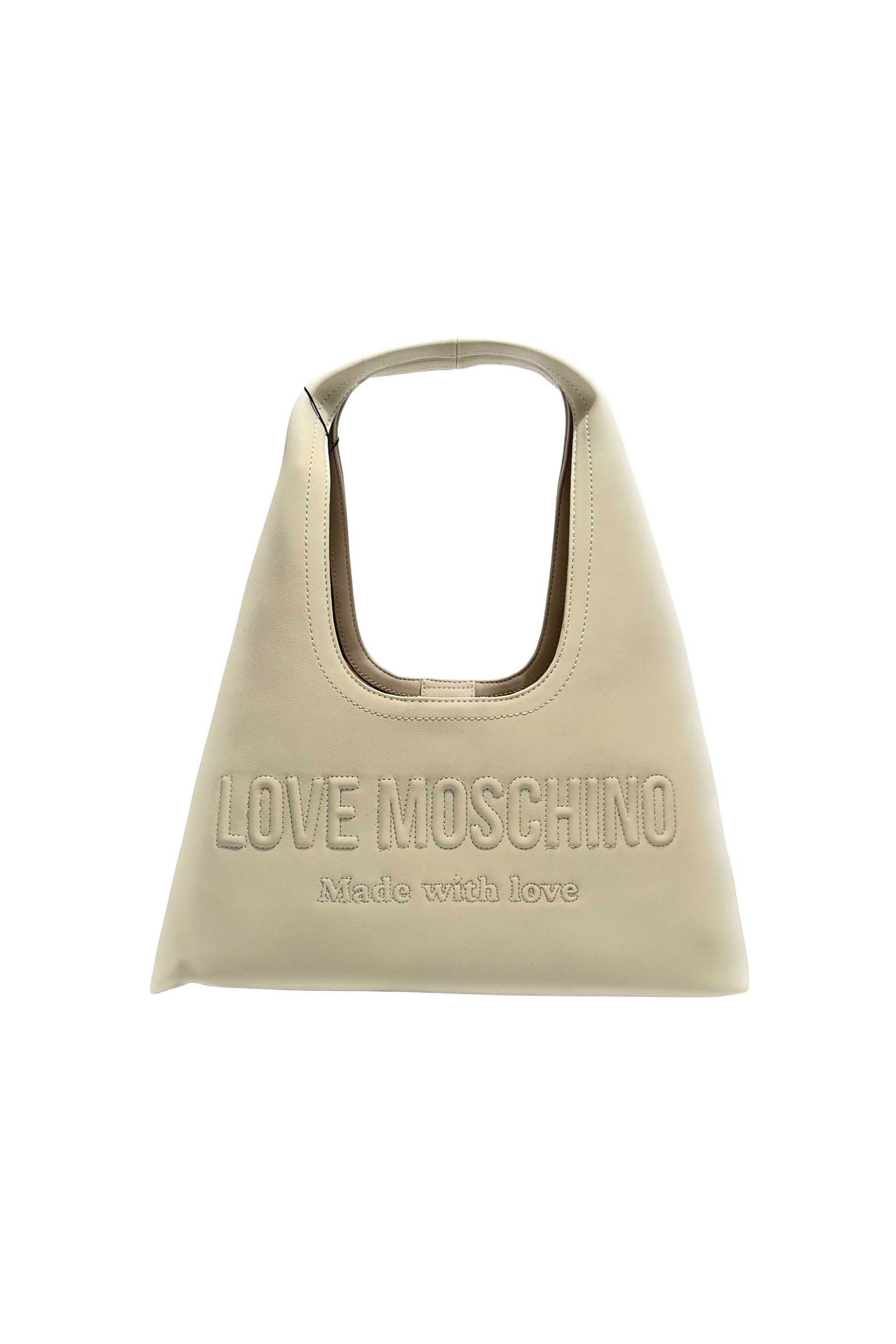 Love Moschino γυναικεία τσάντα ώμου με ανάγλυφο λογότυπο