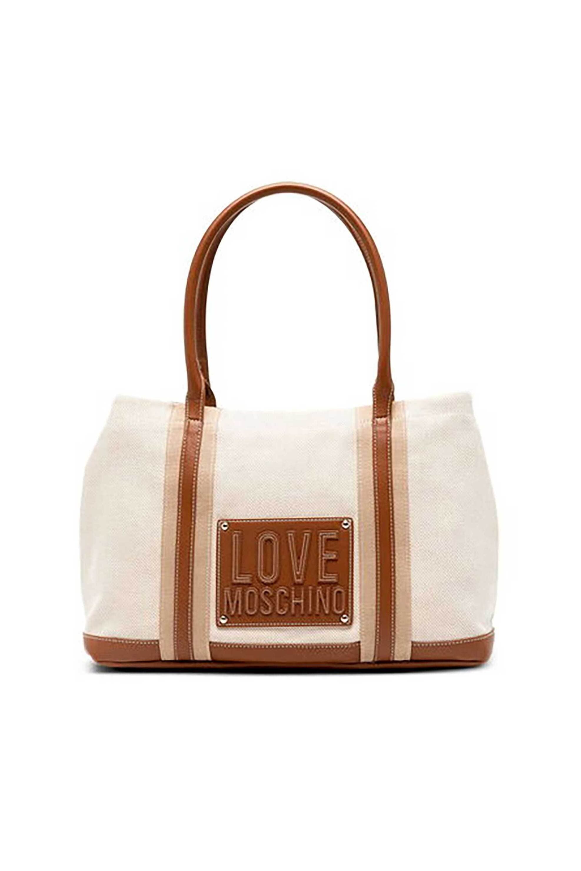Love Moschino γυναικεία τσάντα shopper με logo patch | ONE SIZE
