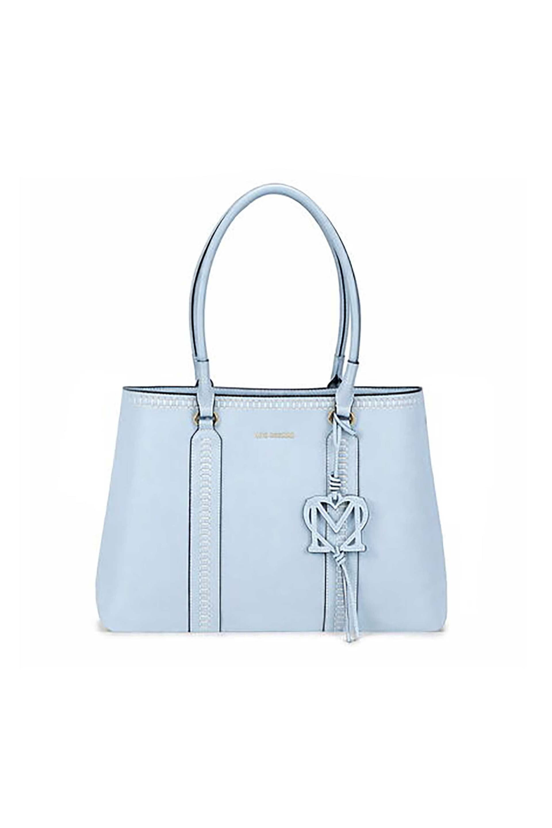 Love Moschino γυναικεία τσάντα ώμου με μεταλλικό λογότυπο