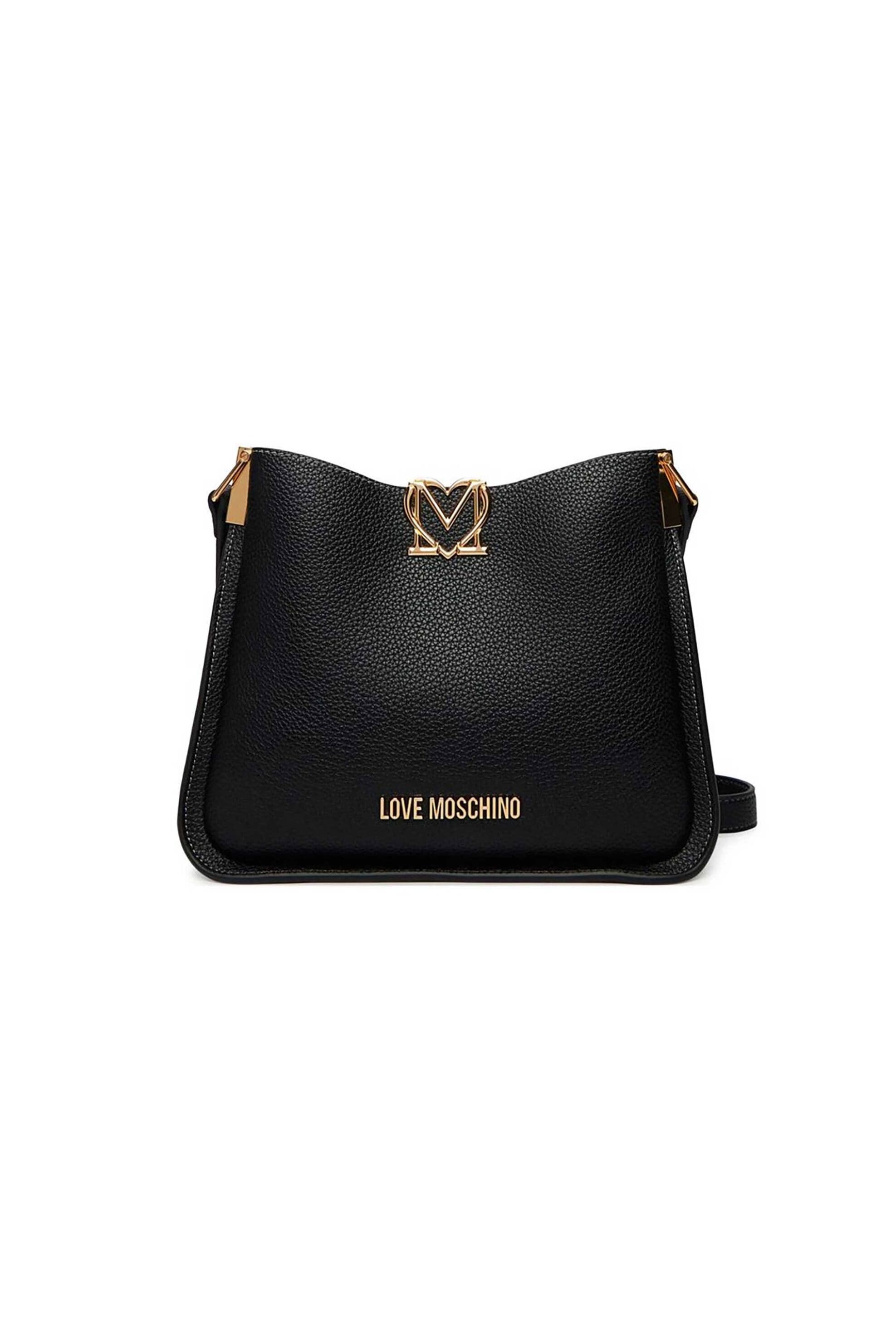 Love Moschino γυναικεία τσάντα crossbody με μεταλλικό λογότυπο