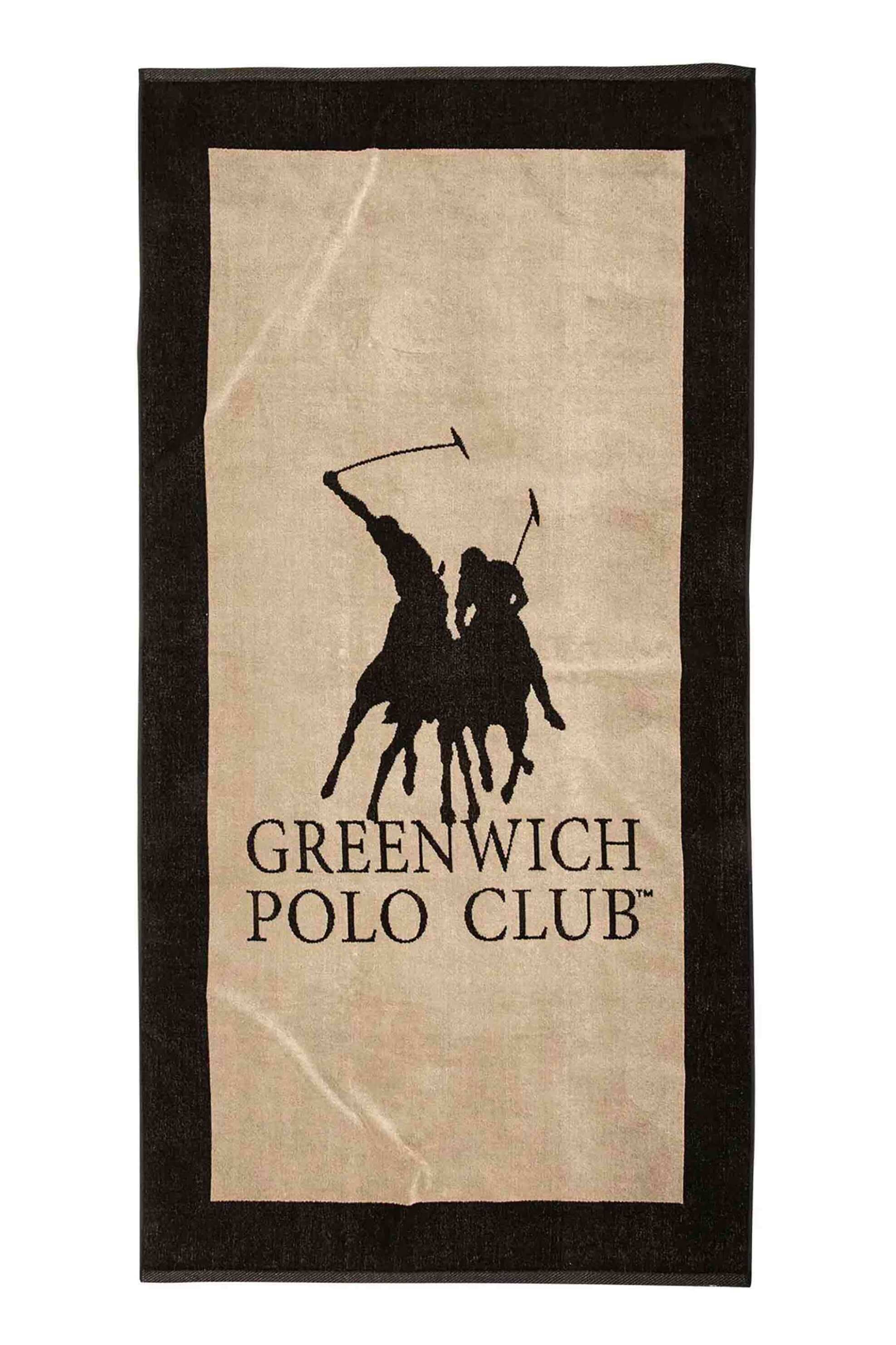 Greenwich Polo Club γυναικεία πετσέτα θαλάσσης με ριγέ σχέδιο και λογότυπο 180 x 90 cm "4009" | 180x90cm