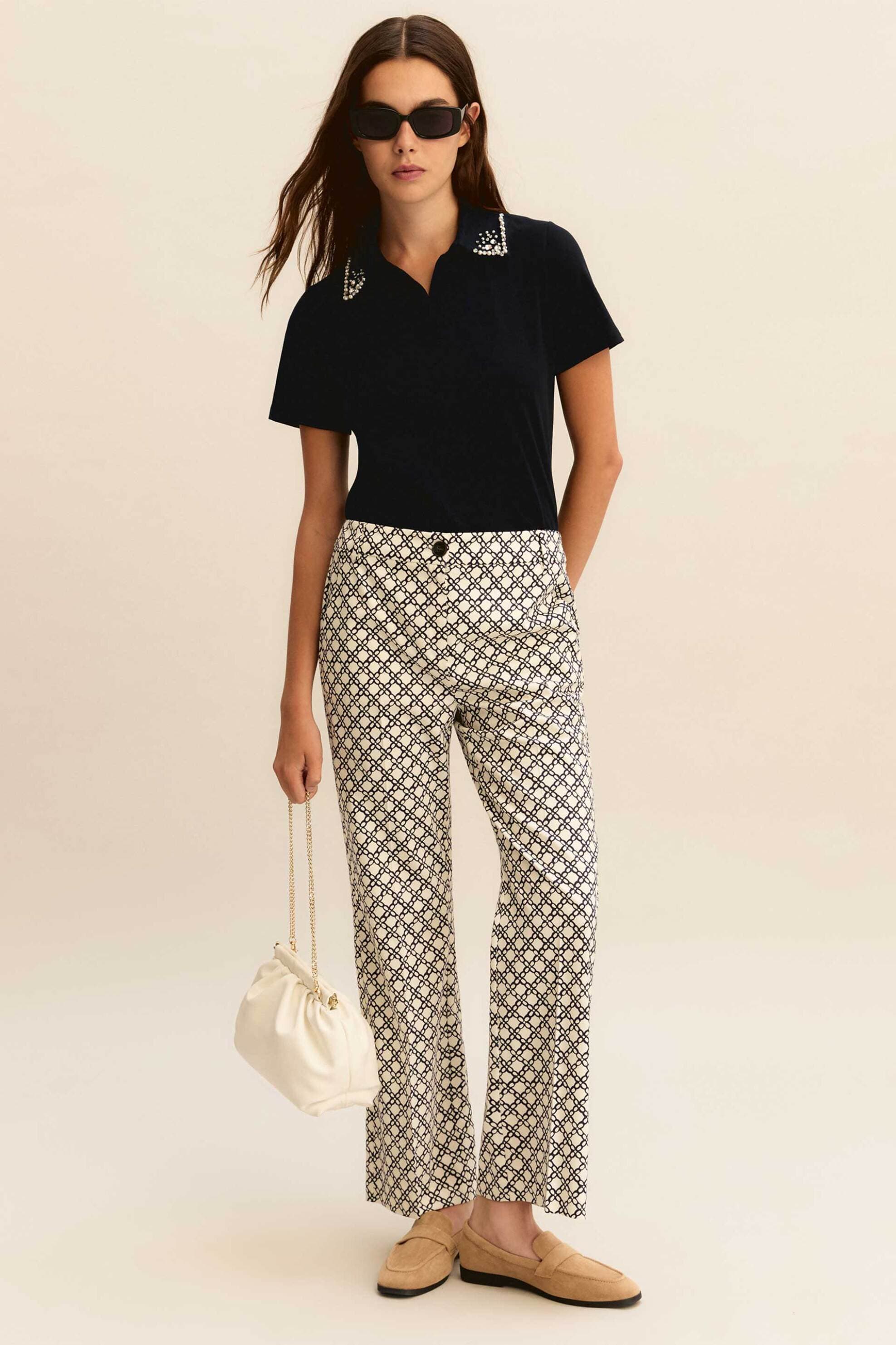 Emme by Marella γυναικείο παντελόνι μονόχρωμο "Emmgatti"