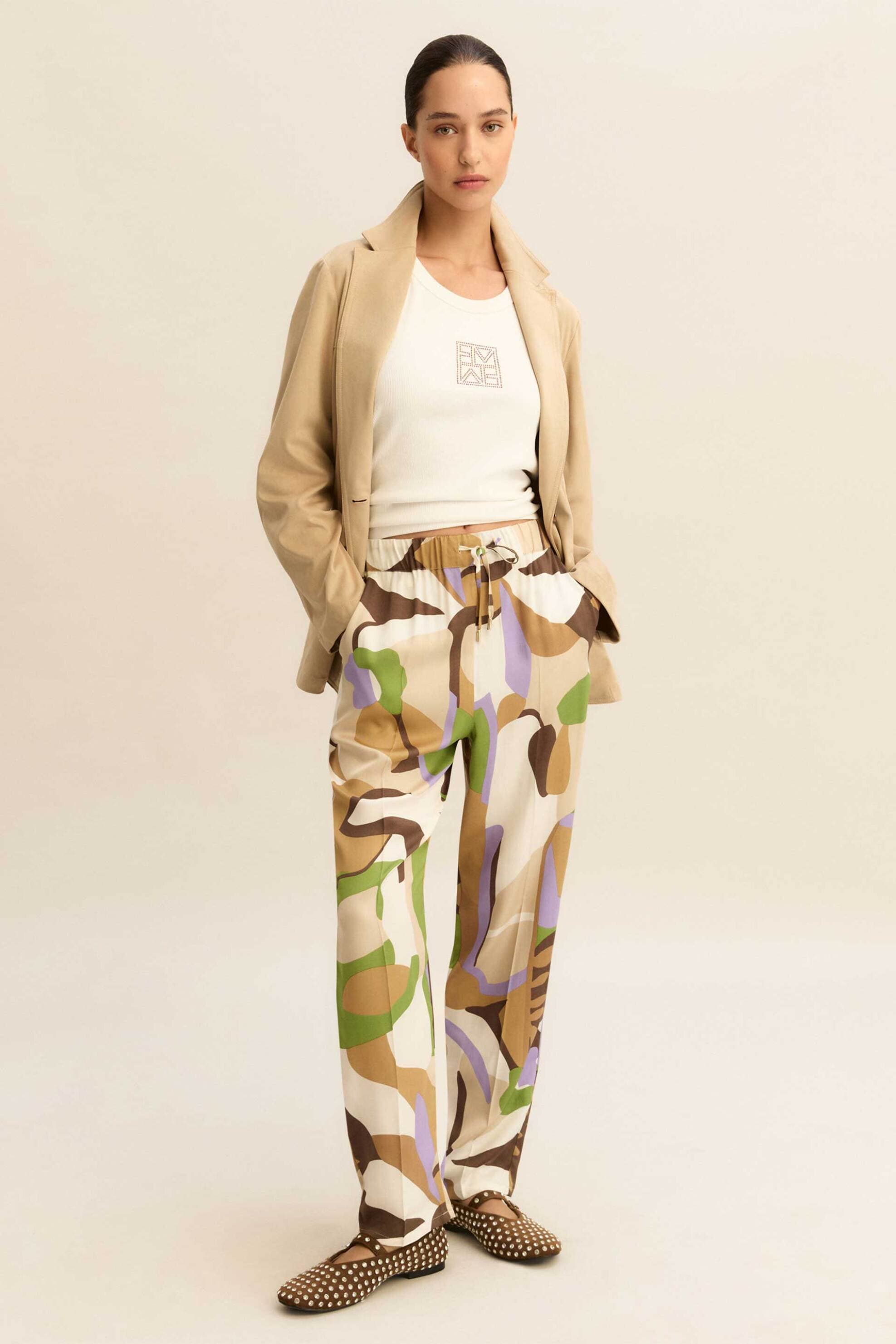 Emme by Marella γυναικείο παντελόνι εμπριμέ "Emmosso"