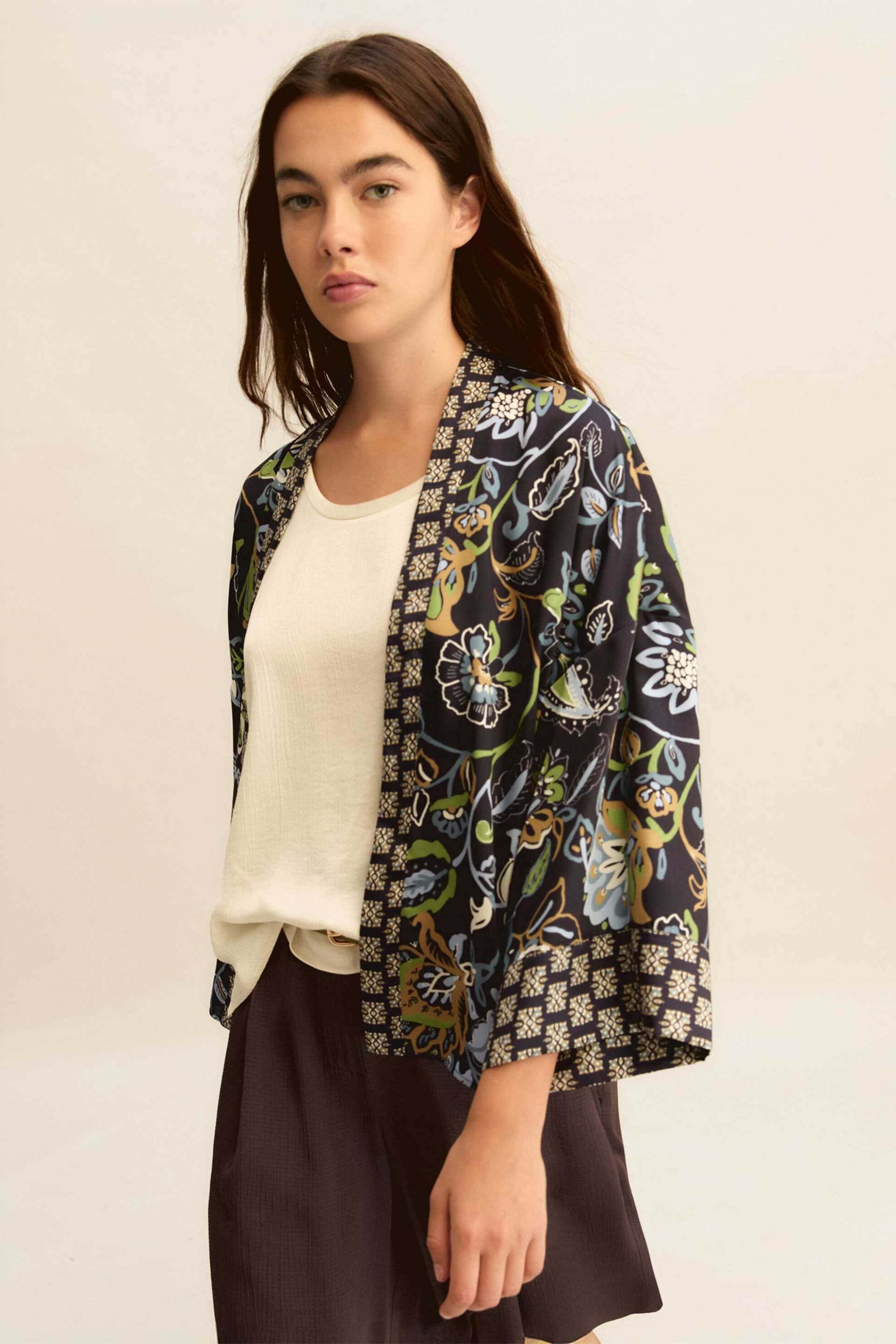 Emme by Marella γυναικείο κιμονό με εμπριμέ σχέδιο "Emmatollo"