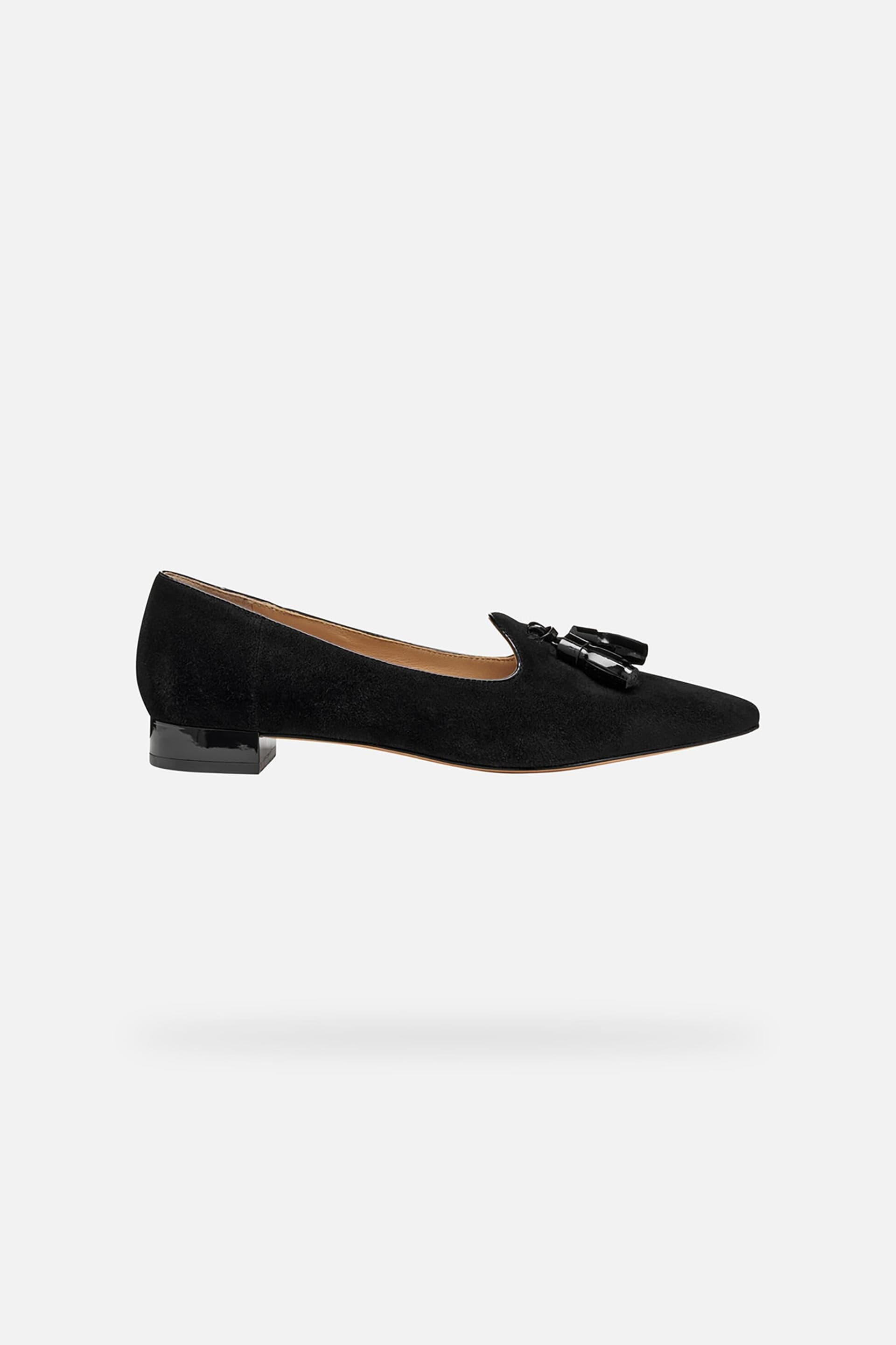 Geox γυναικείες δερμάτινες μπαλαρίνες μονόχρωμες "Giselda15"