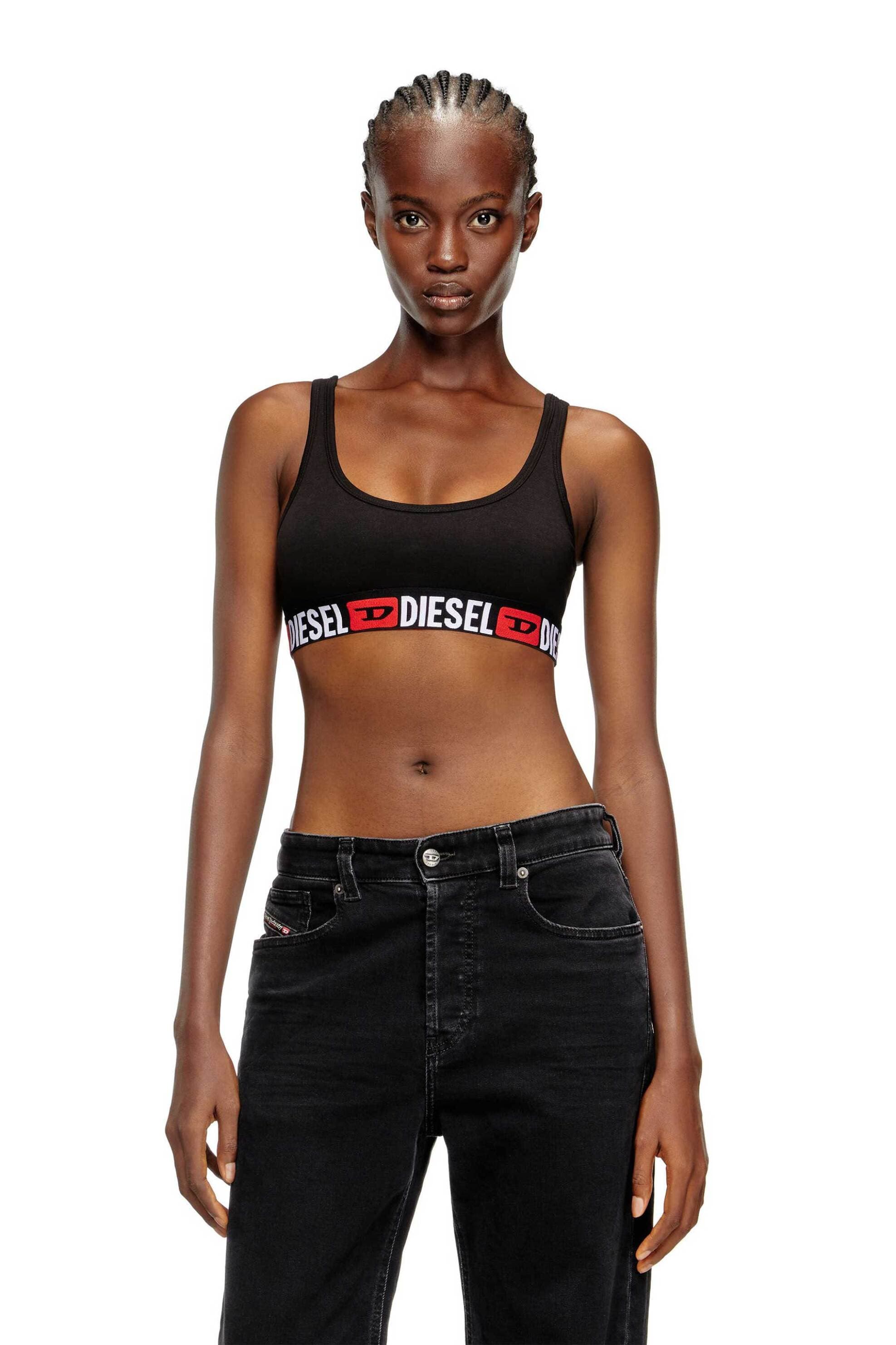 Diesel γυναικείο αθλητικό μπουστάκι με λογότυπο "Ufsb-Oriba"