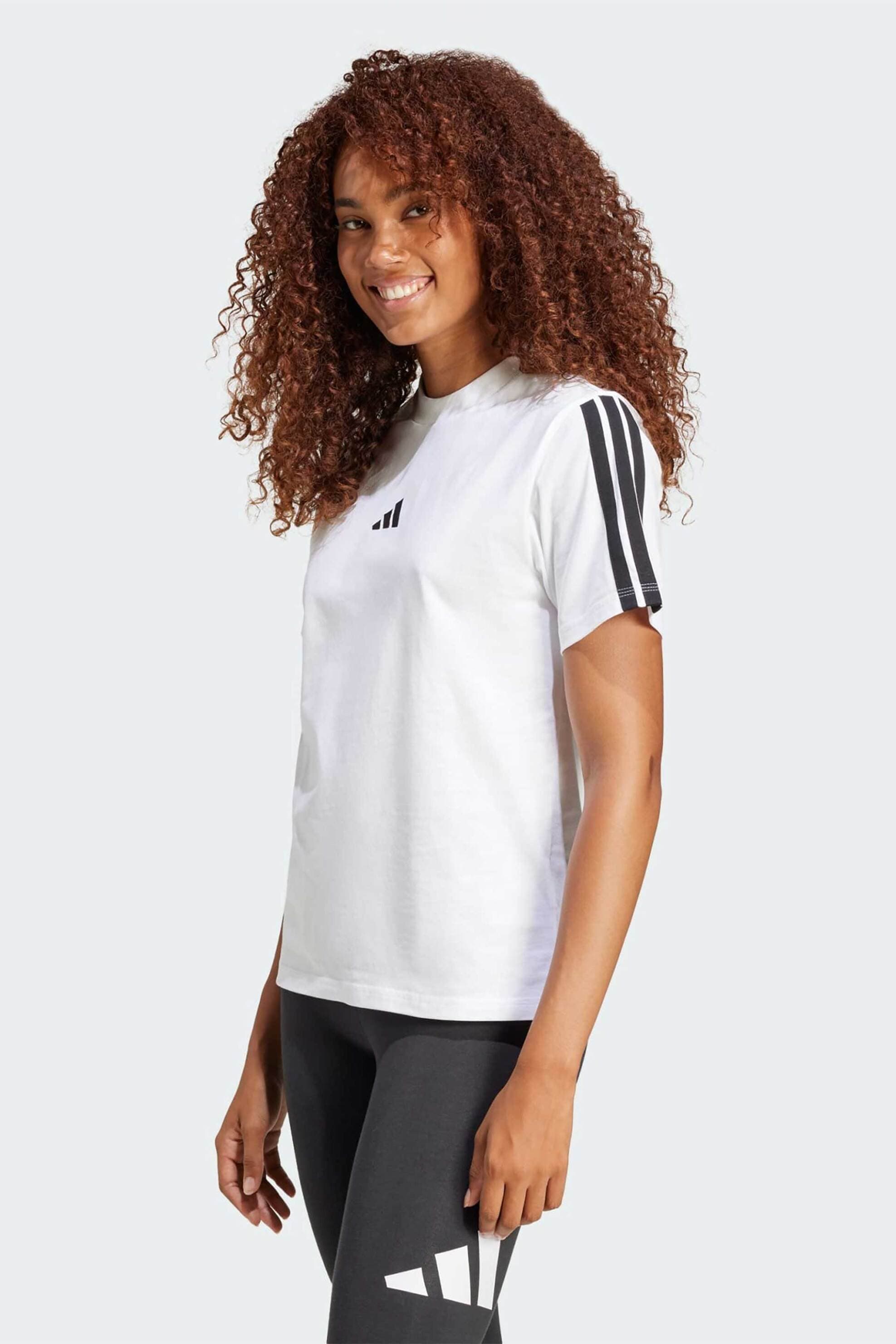 Adidas γυναικείο T-shirt Regular Fit "Essentials 3-Stripes"