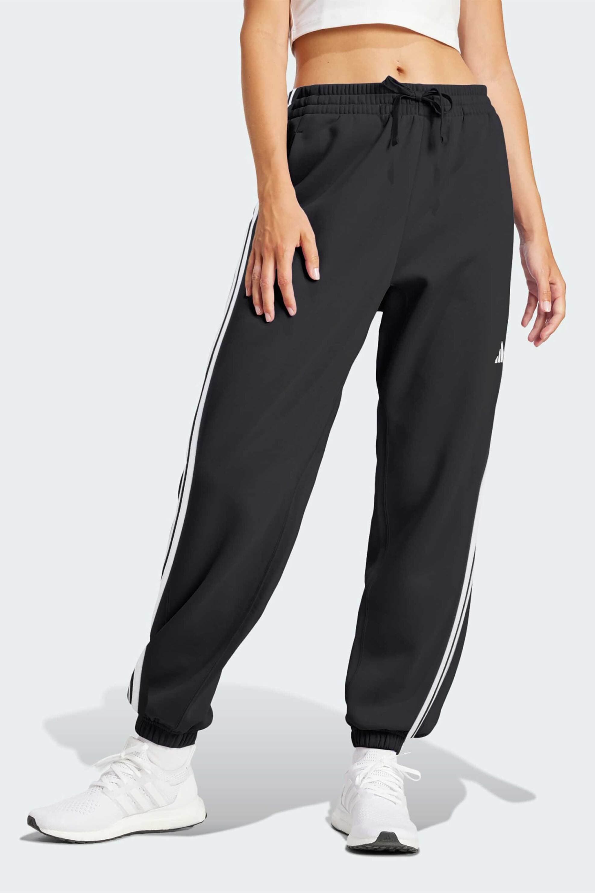 Adidas γυναικείο παντελόνι φόρμας Regular Fit "Essentials 3-Stripes French Terry Cuffed"