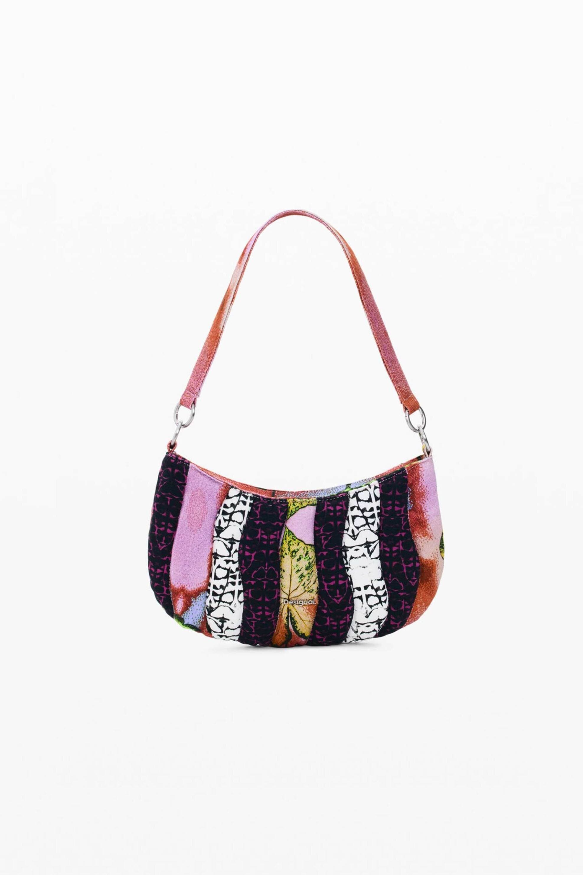 Desigual γυναικεία τσάντα ώμου με πολύχρωμες ρίγες και γεωμετρικά μοτίβα "Beattle" by Christian Lacroix | ONE SIZE