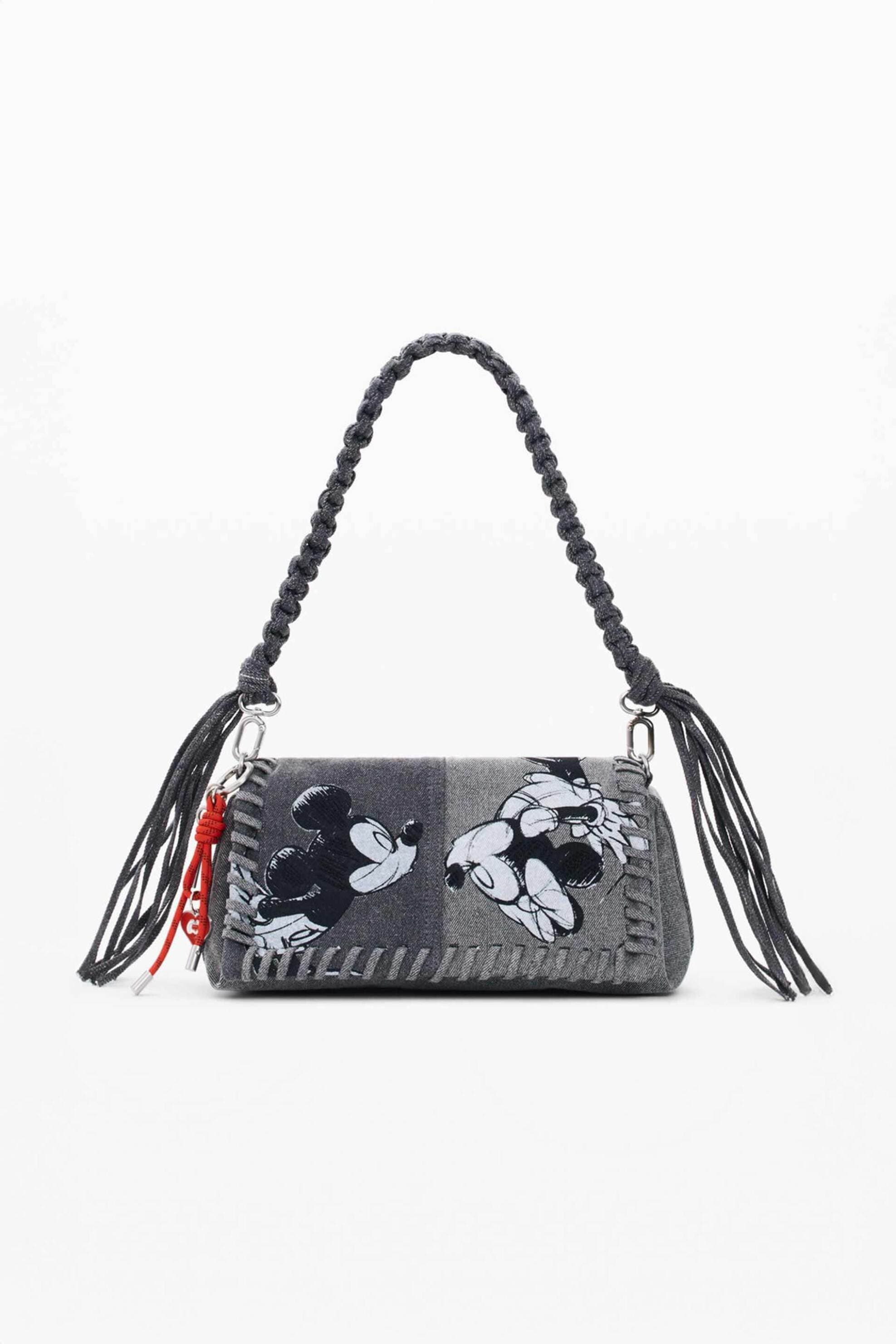 Desigual γυναικεία τσάντα ώμου denim με print "Mickey Mouse™" | ONE SIZE