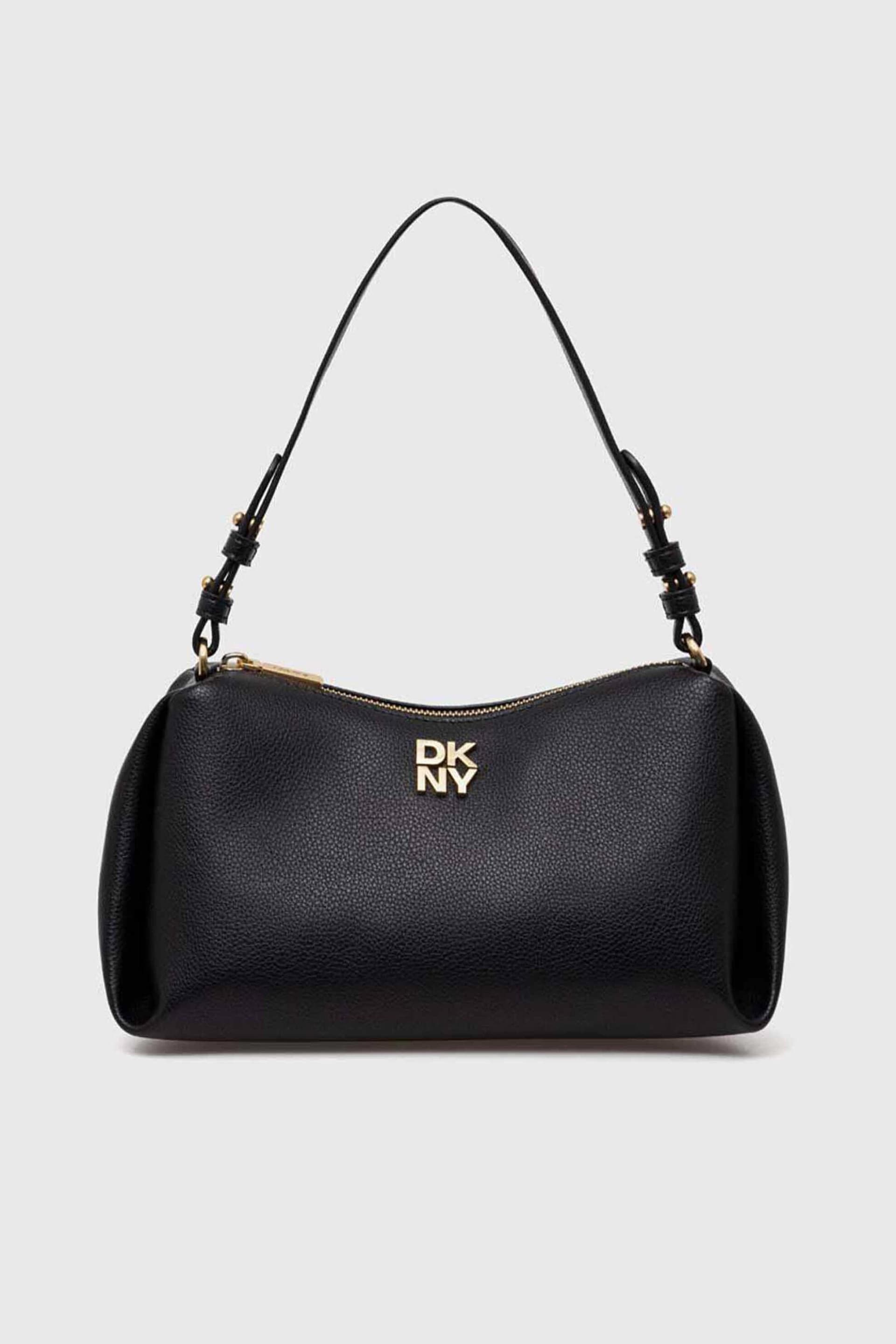 DKNY γυναικεία τσάντα ώμου με ανάγλυφο μεταλλικό λογότυπο "Remy"