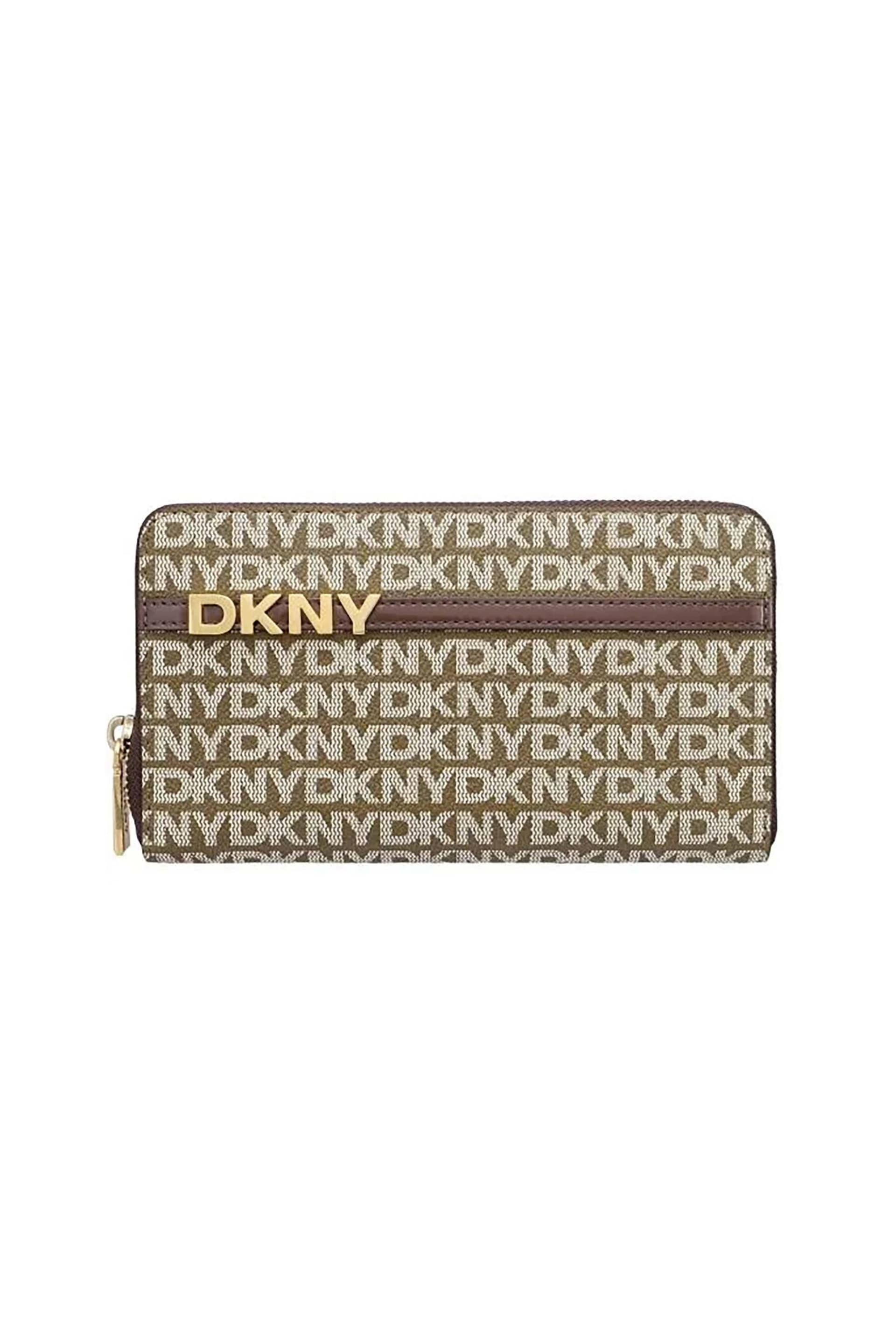 DKNY γυναικείο πορτοφόλι με all-over logo print "Avril" | ONE SIZE
