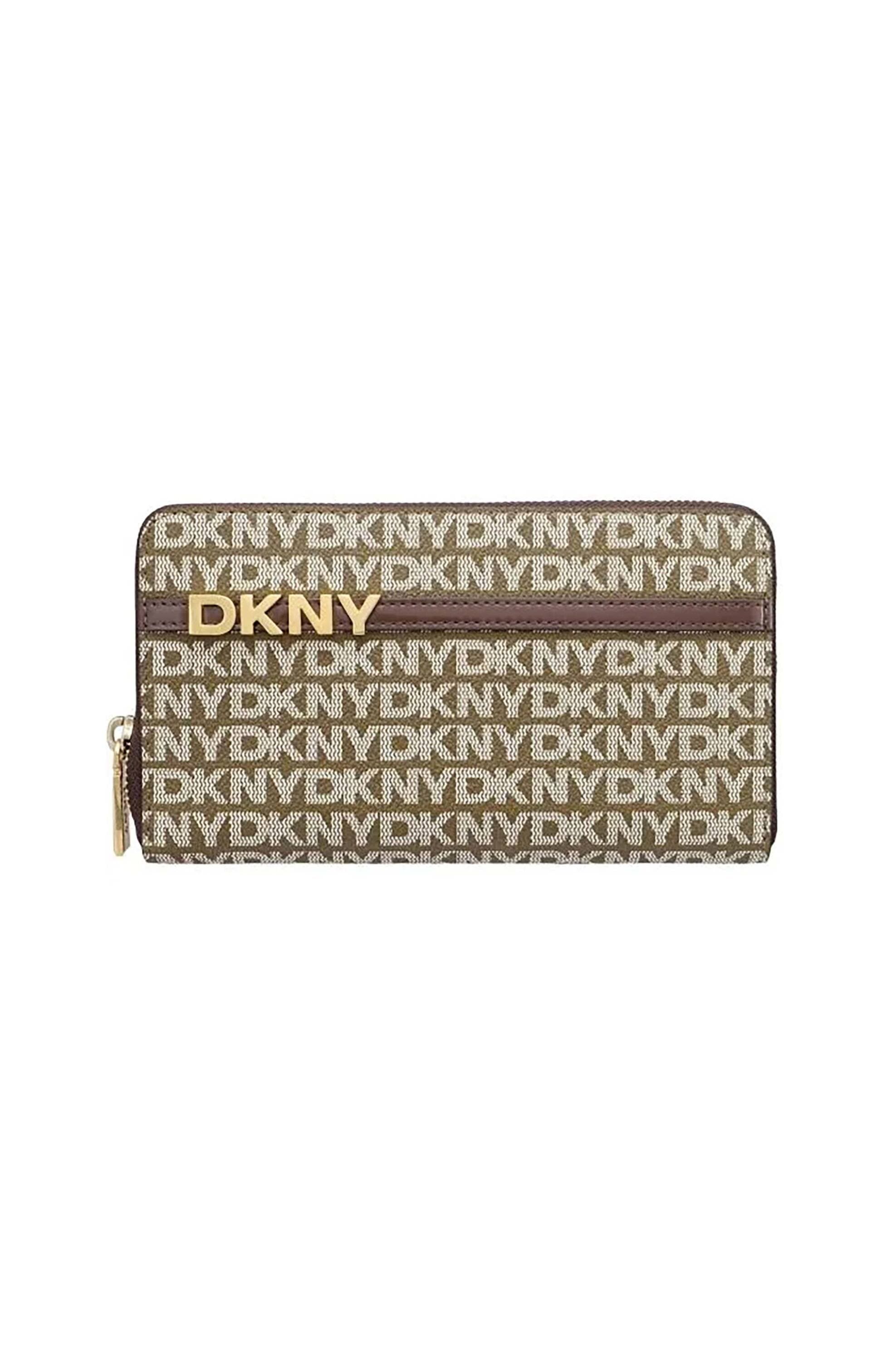 DKNY γυναικείο πορτοφόλι με all-over logo print "Avril" | ONE SIZE