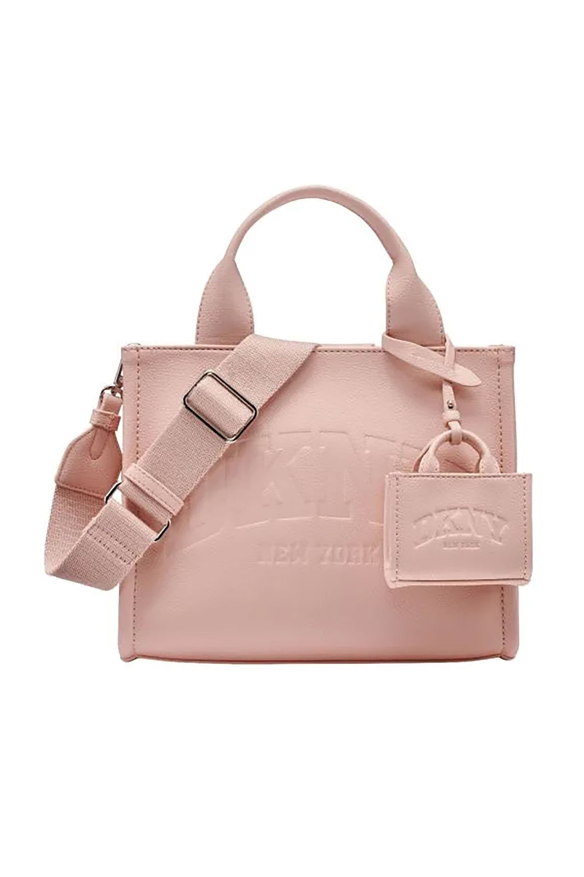 DKNY γυναικεία τσάντα ώμου με ανάγλυφο λογότυπο "Hadlee"