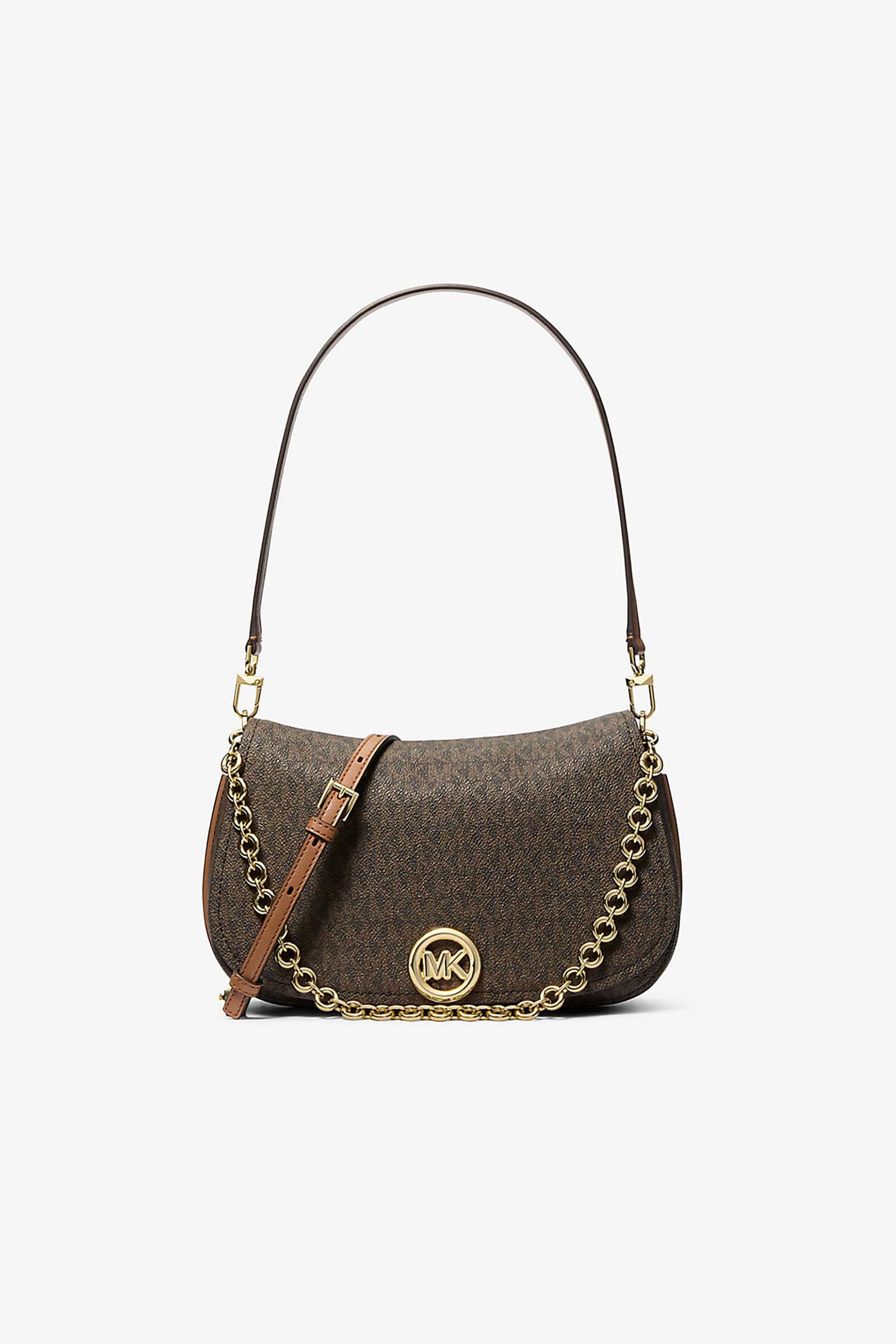 Michael Kors γυναικεία τσάντα crossbody/ώμου με all-over monogram και μεταλλικό λογότυπο "Nolita" | ONE SIZE