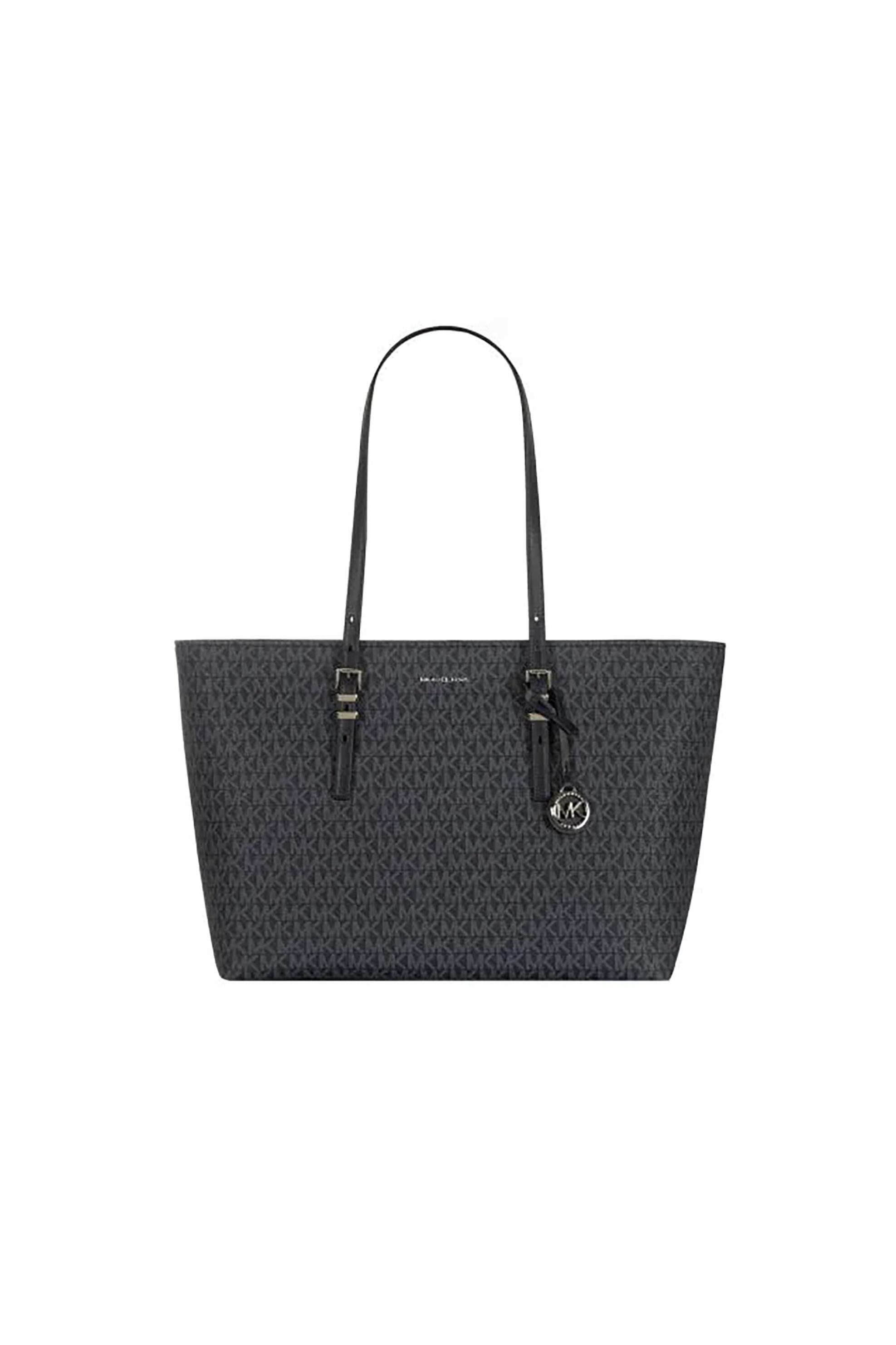 Michael Kors γυναικεία δερμάτινη τσάντα tote με all-over monogram και μεταλλικό λογότυπο | ONE SIZE