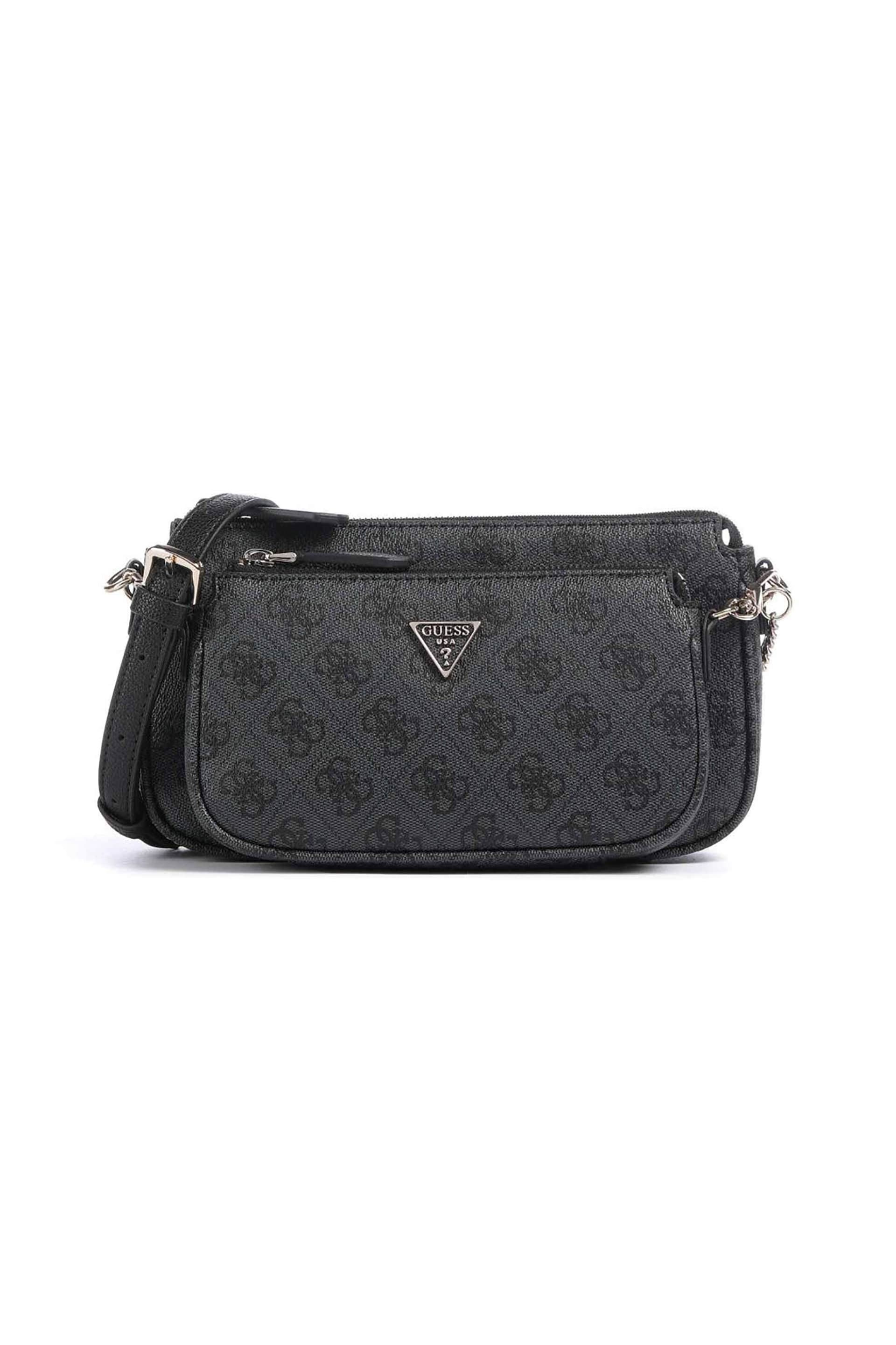 Guess γυναικεία τσάντα ώμου/crossbody με all-over logo print "Noelle II"