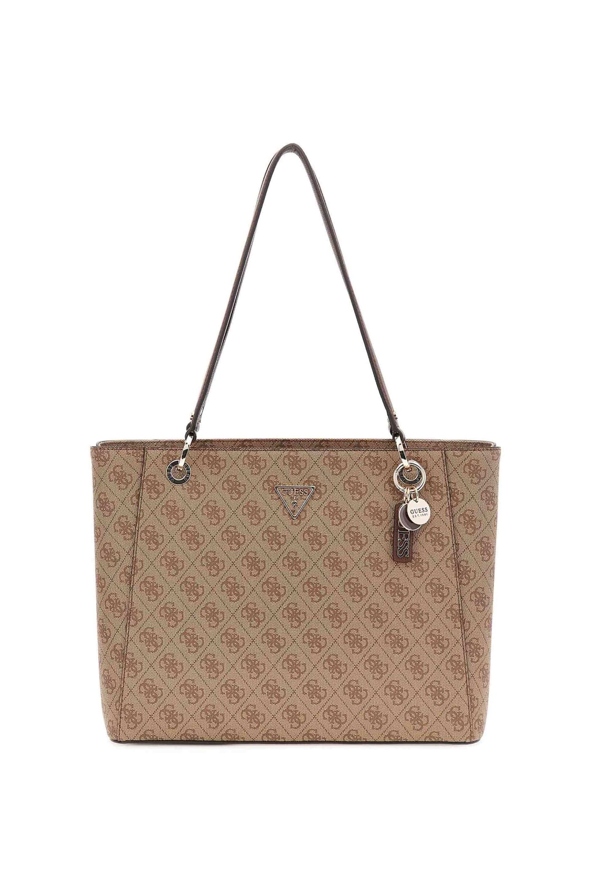 Guess γυναικεία τσάντα ώμου με all-over logo print "Noelle II"