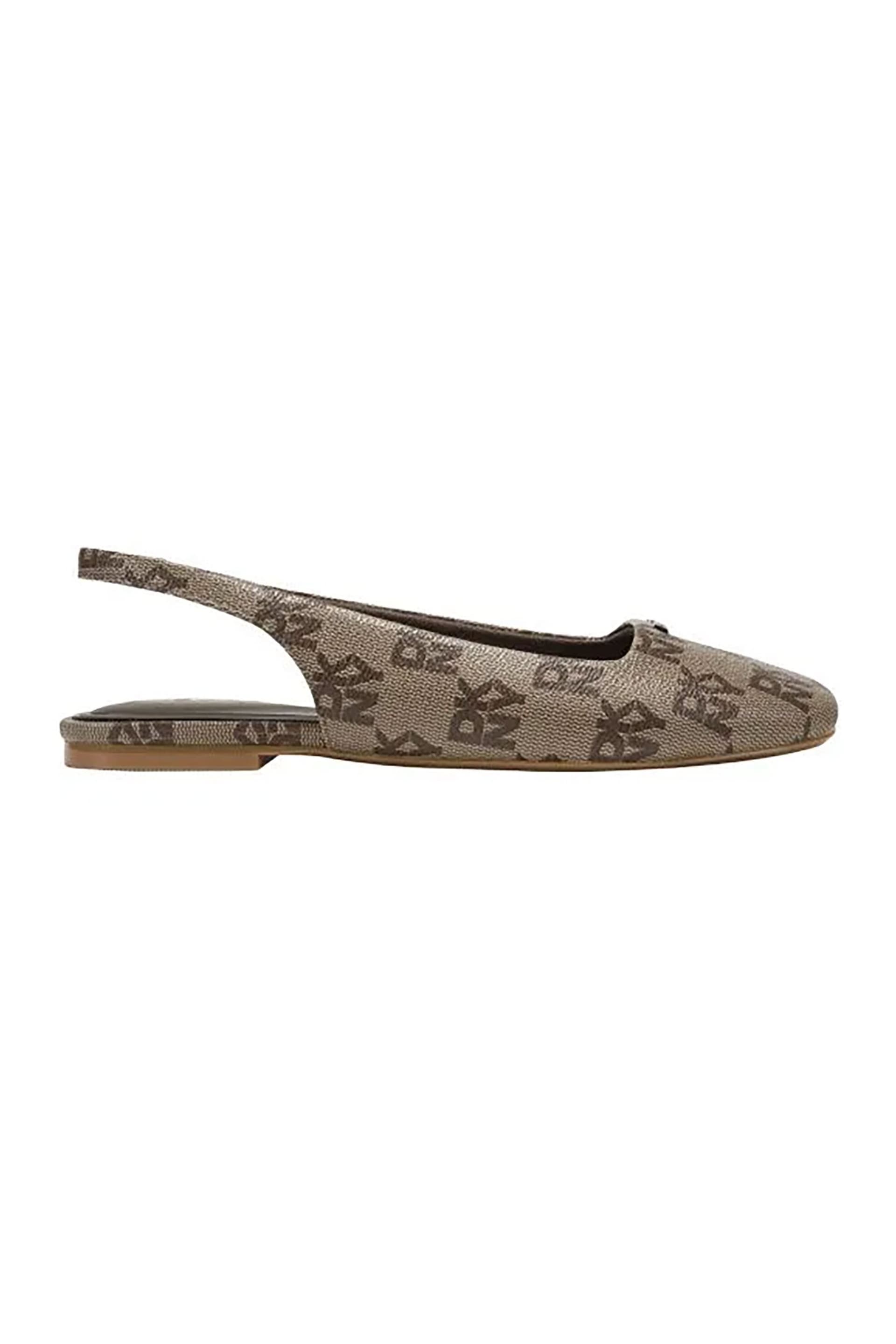 DKNY γυναικείες μπαλαρίνες Slingback με all-over logo print "Darrow logo"
