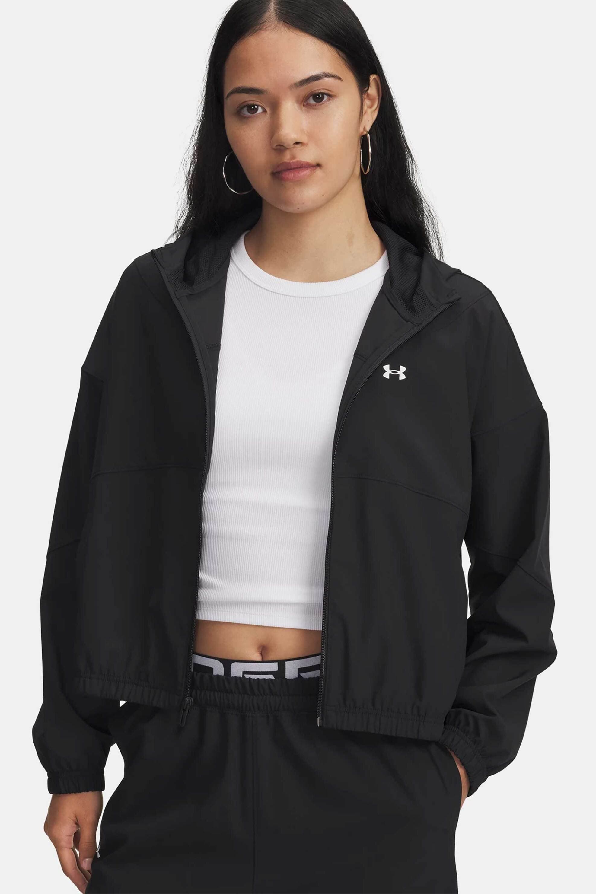 Under Armour γυναικείο jacket με κουκούλα και λογότυπο Loose Fit "UA Rival Woven"