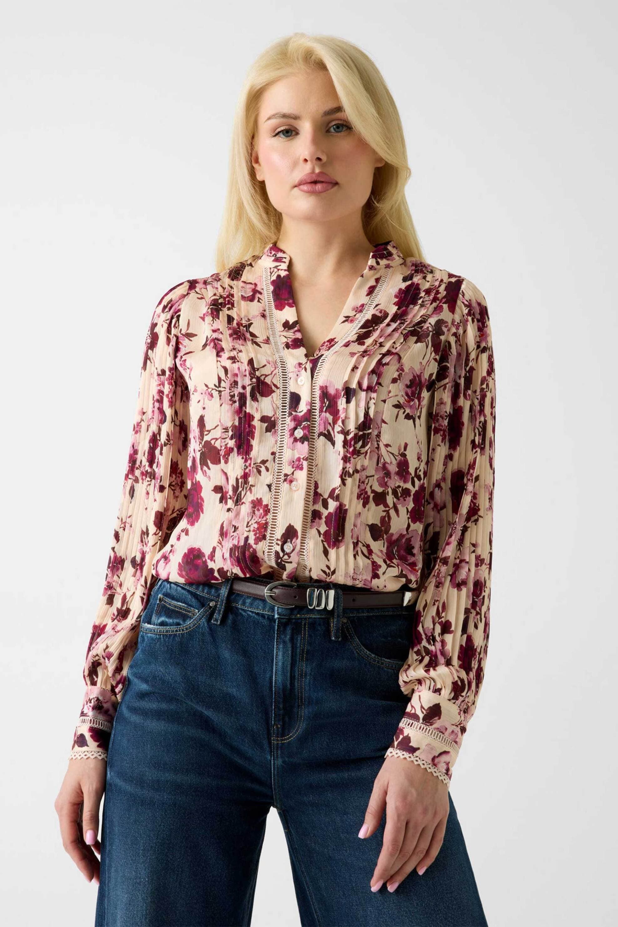 Guess γυναικείο πουκάμισο με floral print