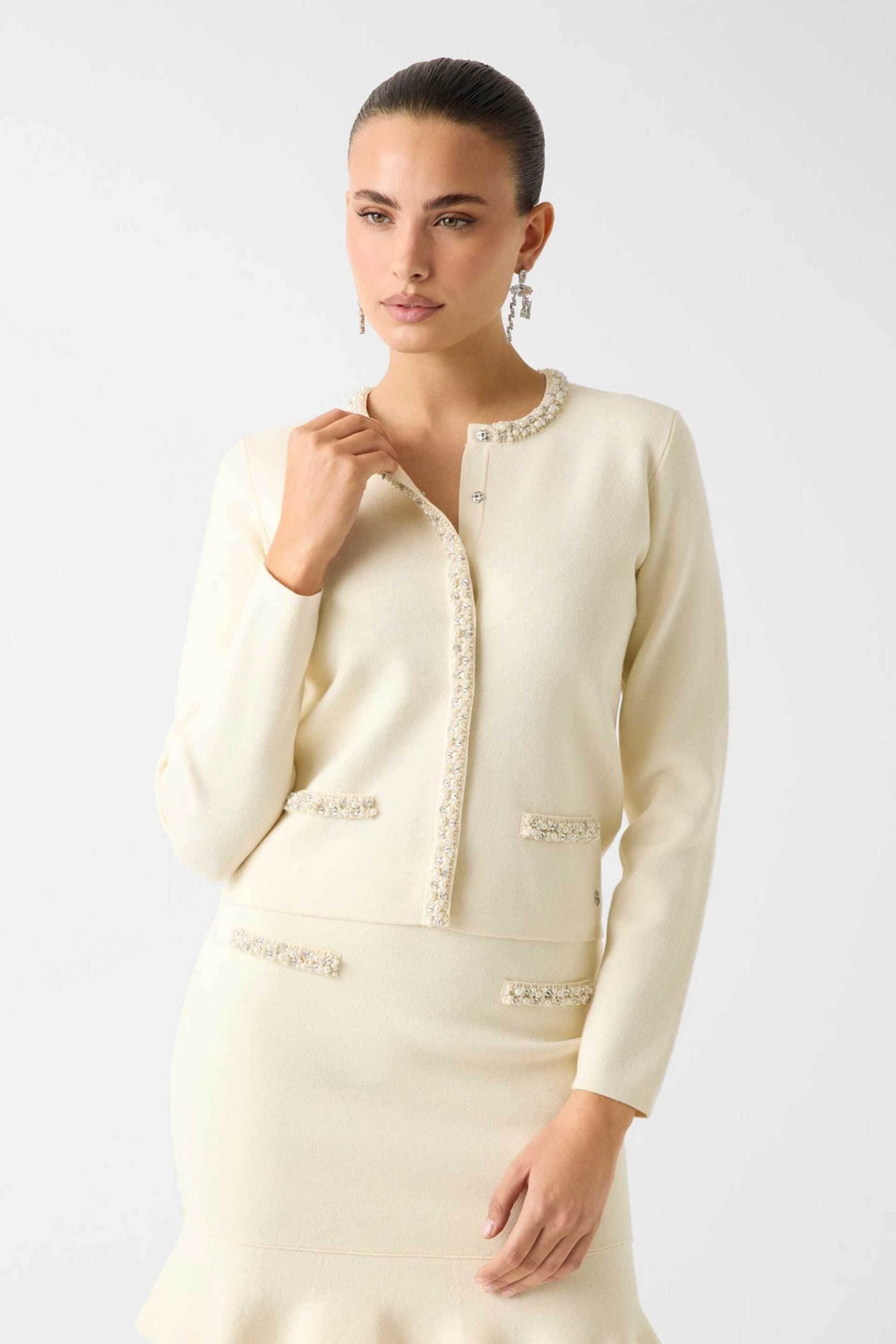 Guess γυναικεία ζακέτα με κουμπιά απο στρας Regular Fit