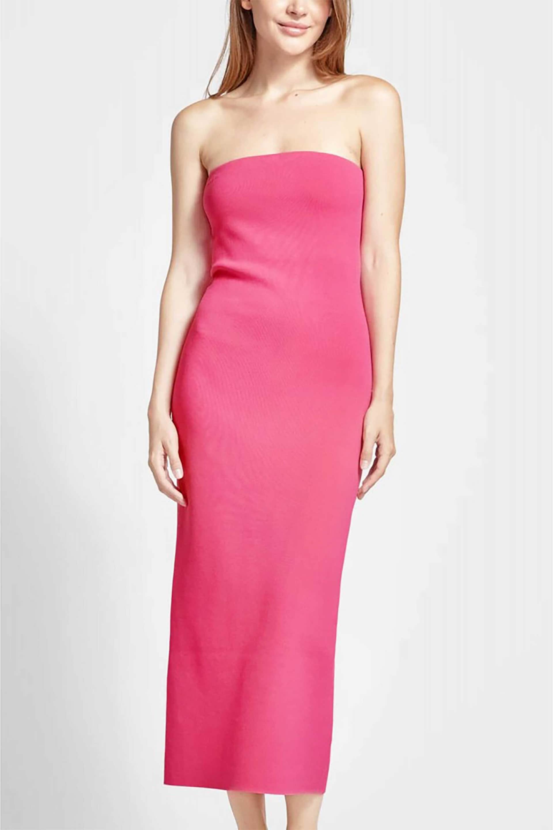 Ted Baker γυναικείο πλεκτό midi φόρεμα strapless Slim Fit ''Jesian Bardot''