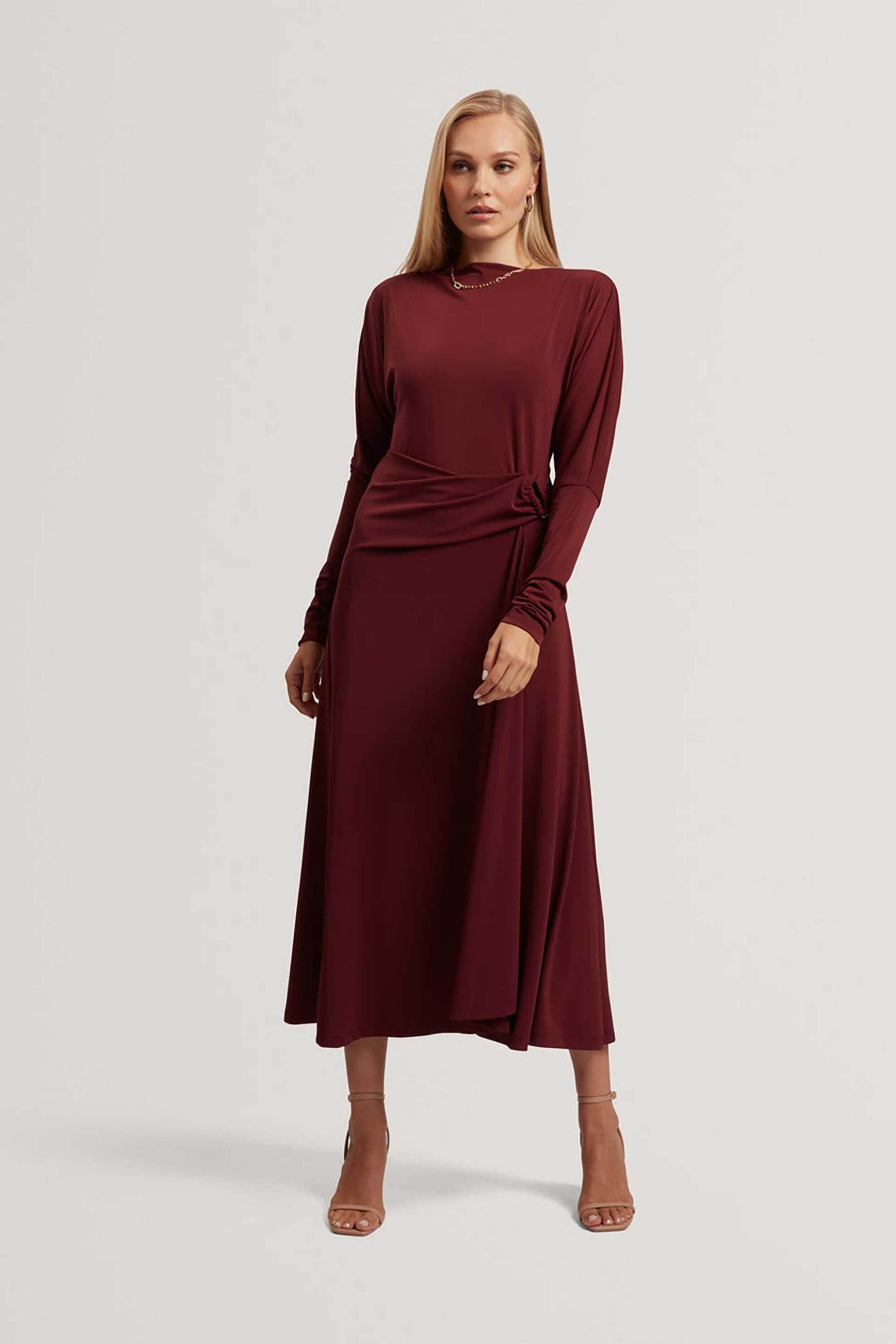 Ted Baker γυναικείο midi φόρεμα μονόχρωμο "Ralhaa"