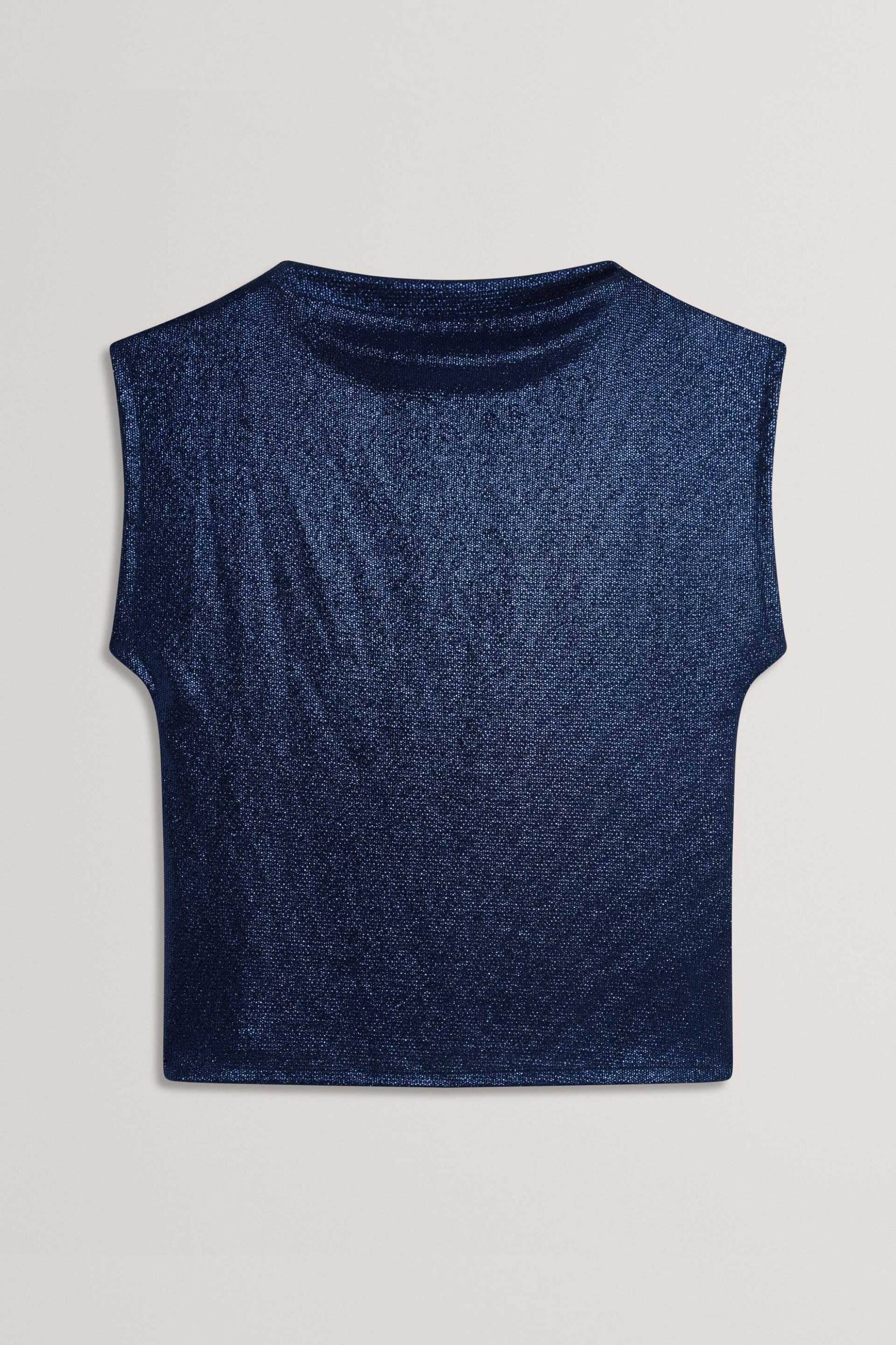 Ted Baker γυναικείο αμάνικο τοπ με γυαλιστερή όψη "Jjesca"