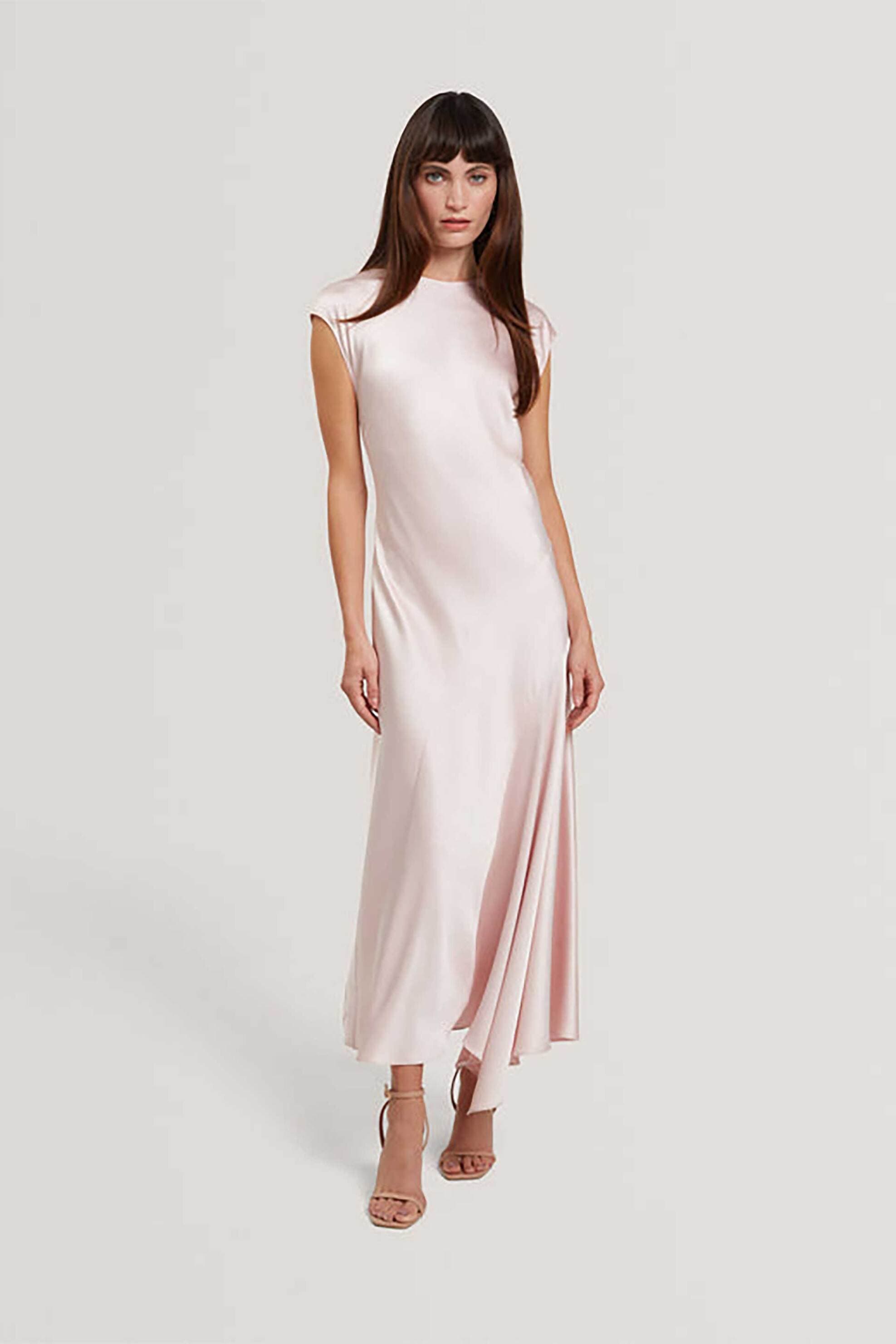 Ted Baker γυναικείο midi αμάνικο φόρεμα μονόχρωμο "Mayibe"