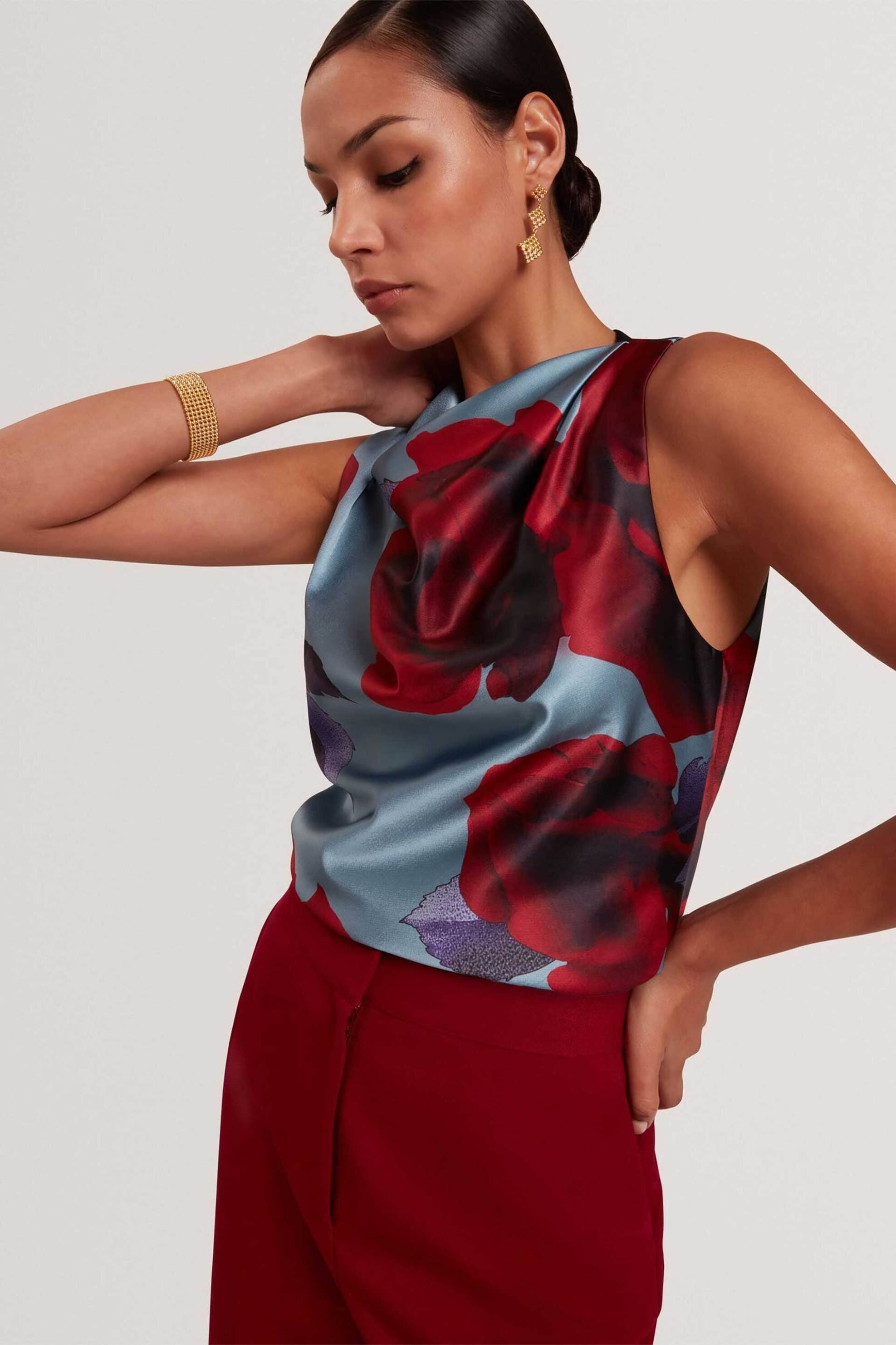 Ted Baker γυναικείο αμάνικο τοπ με floral σχέδιο "Harplyn"