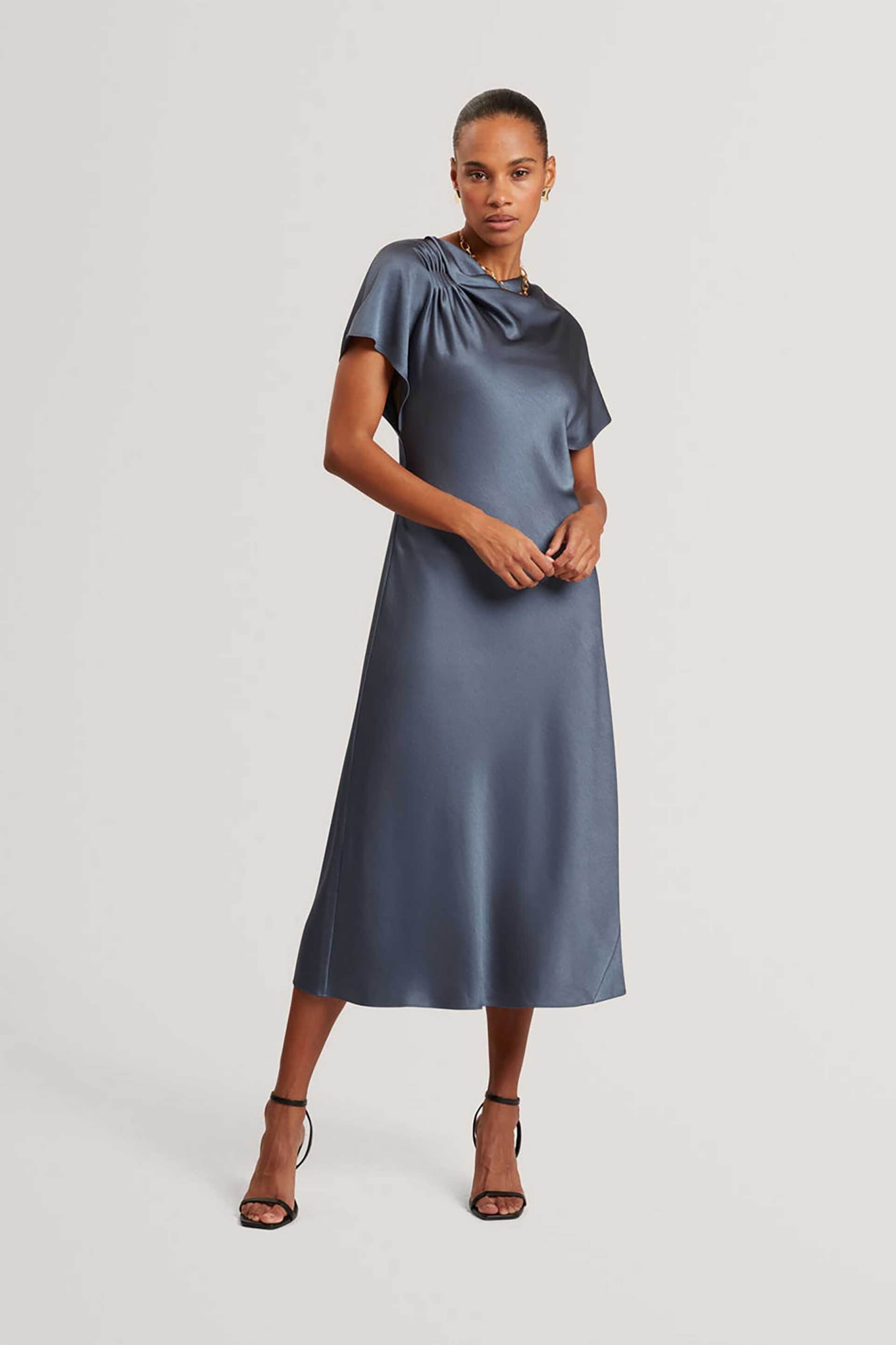 Ted Baker γυναικείο midi φόρεμα μονόχρωμο "Dascha"