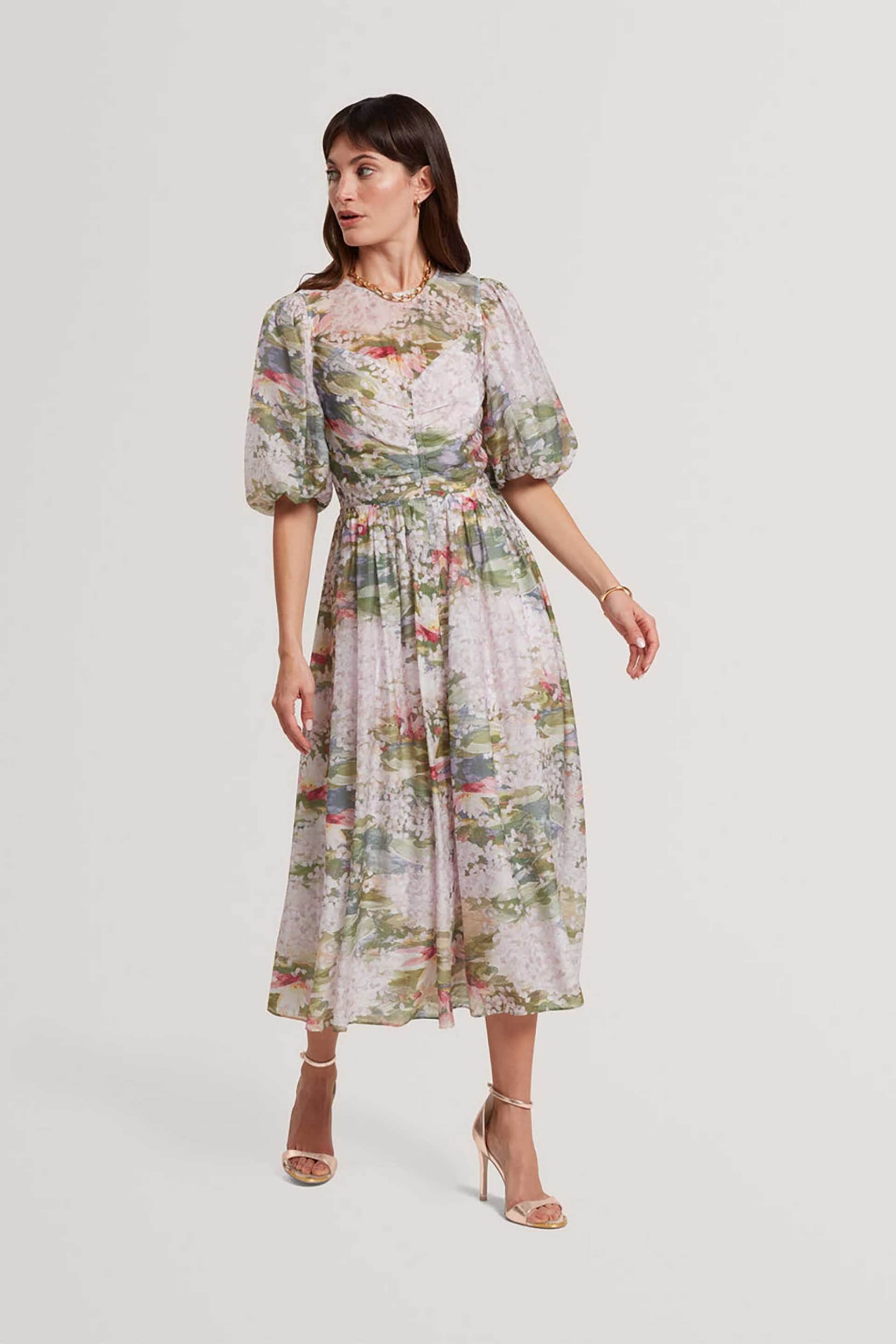 Ted Baker γυναικείο midi φόρεμα με floral print "Jonora"
