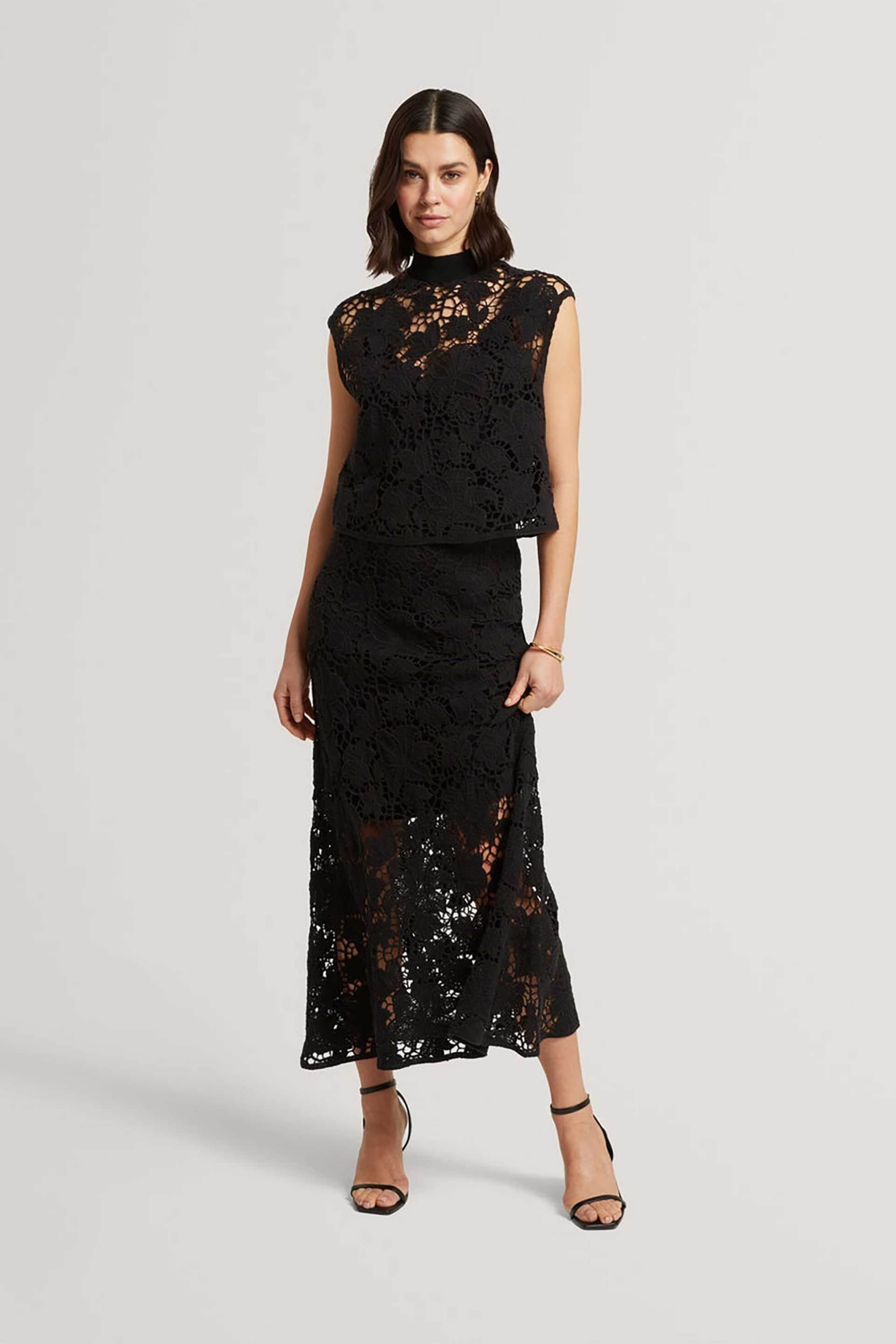 Ted Baker γυναικεία midi φούστα με πλεκτό σχέδιο Relaxed Fit "Aphria"