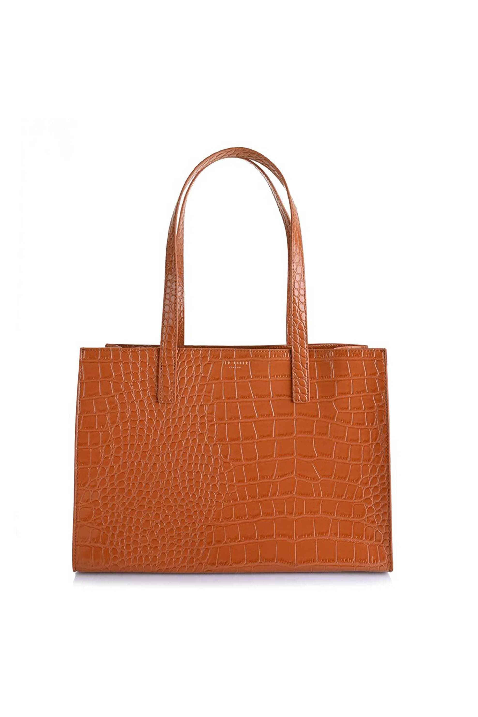 Ted Baker γυναικεία τσάντα ώμου με κροκό σχέδιο "Welona" | ONE SIZE