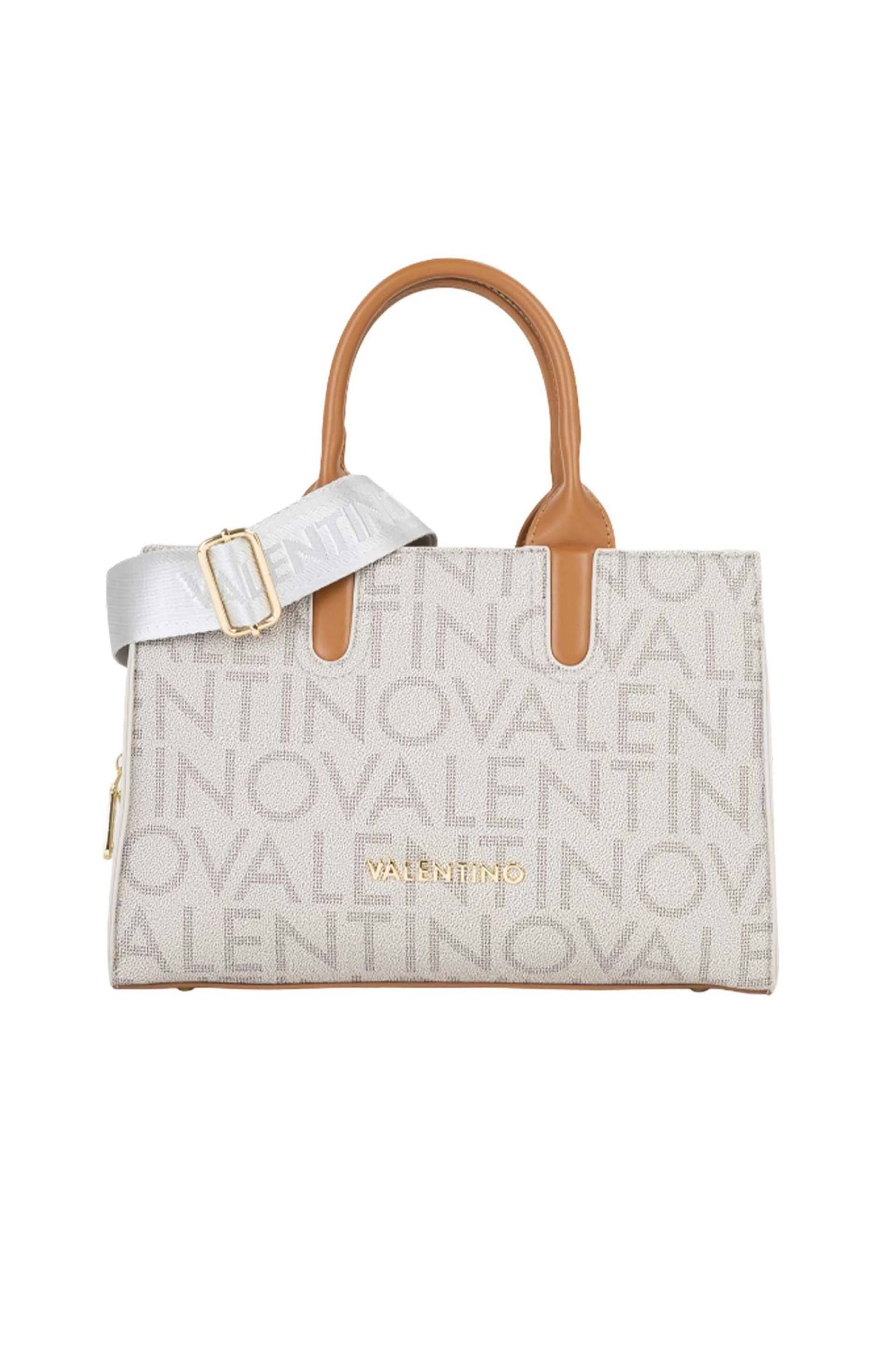 Valentino γυναικεία τσάντα χειρός με ανάγλυφο και μεταλλικό λογότυπο "Regina Re"