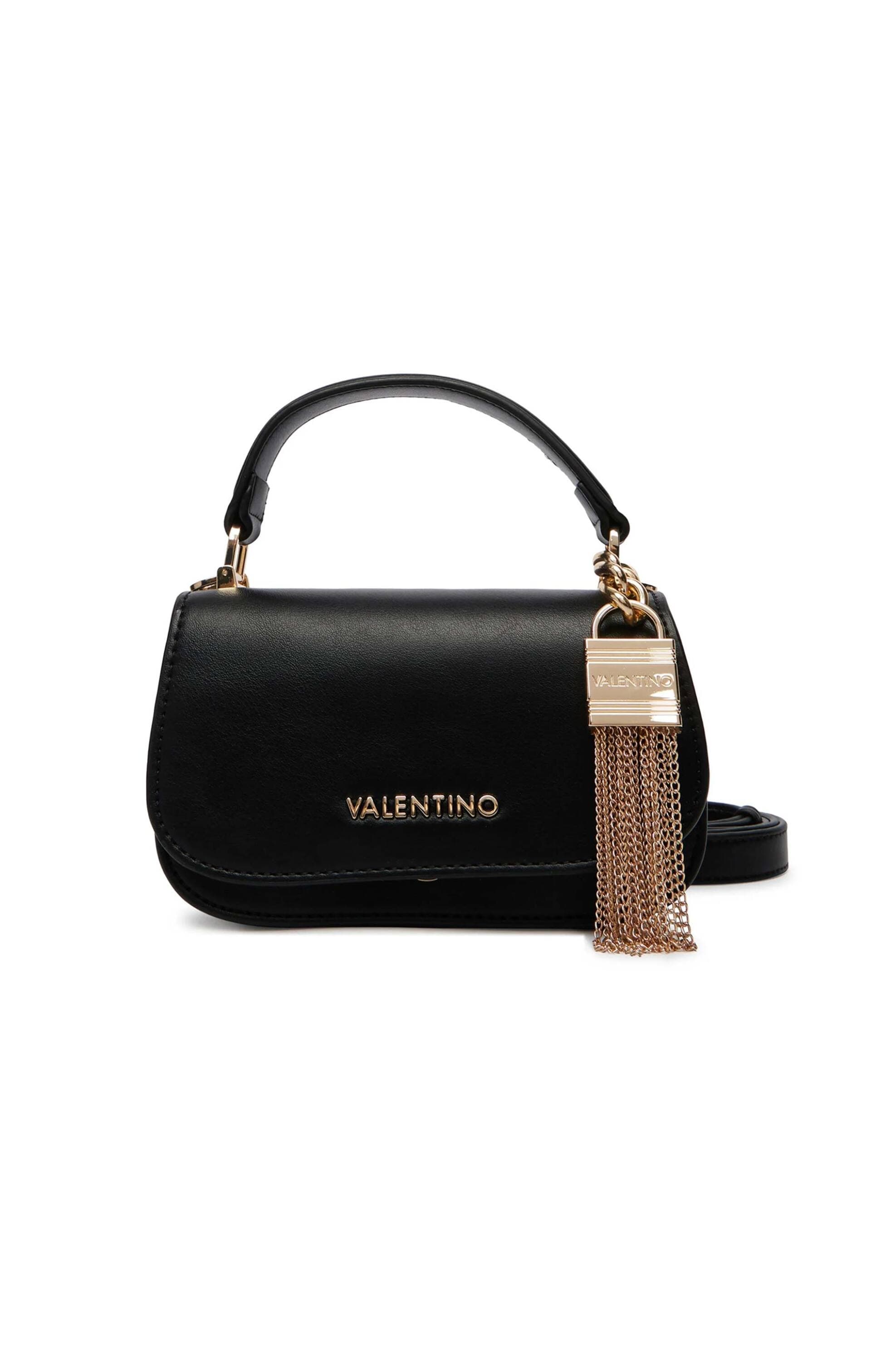 Valentino γυναικεία τσάντα χειρός με μεταλλικό λογότυπο "Iride"