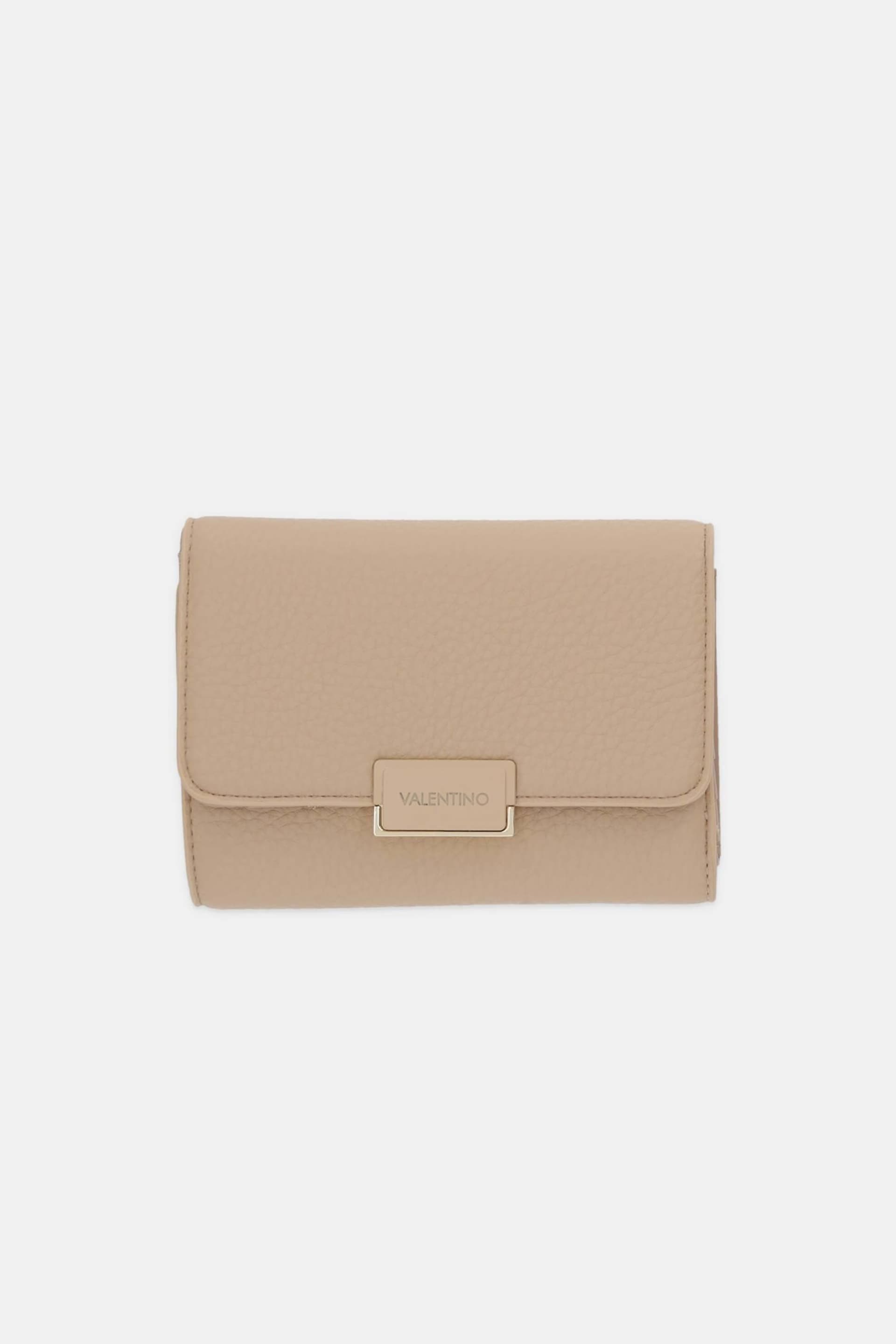 Valentino γυναικείο πορτοφόλι με μεταλλικό λογότυπο "Babette"