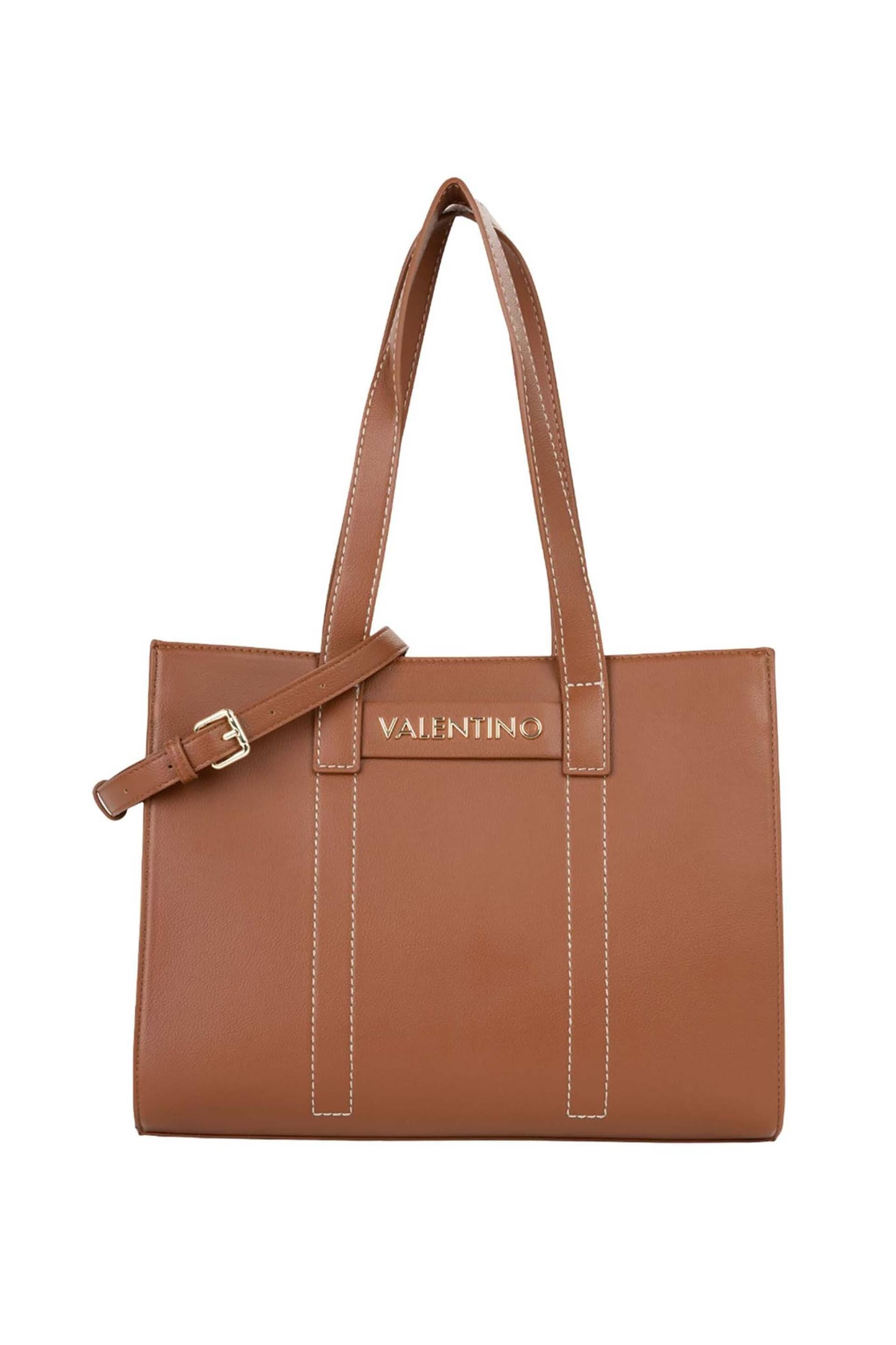 Valentino γυναικεία τσάντα shopper με μεταλλικό λογότυπο "Aury Re"